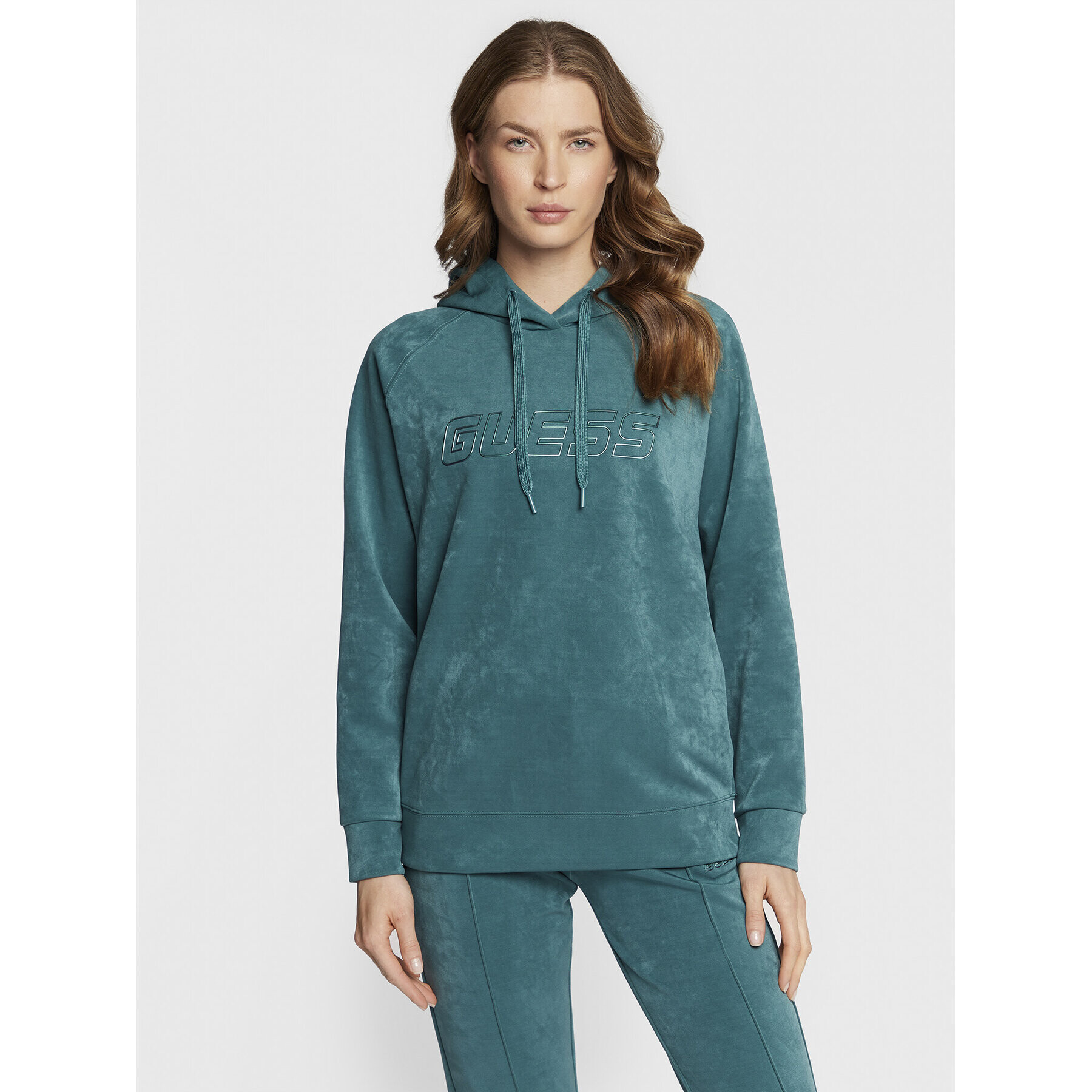 Guess Суитшърт V2BQ01 KBC00 Зелен Regular Fit - Pepit.bg
