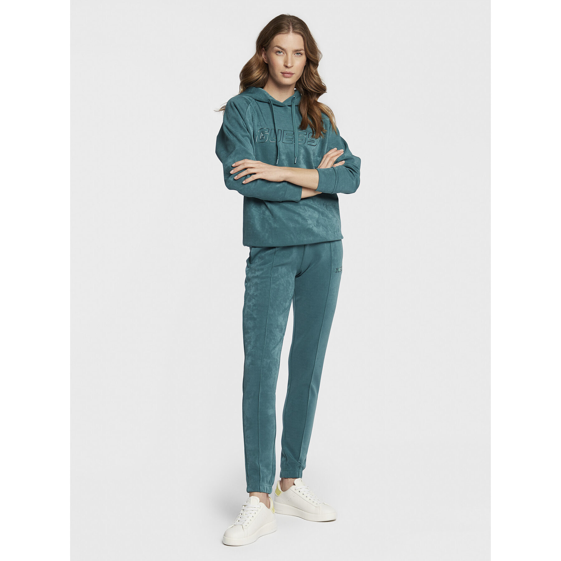 Guess Суитшърт V2BQ01 KBC00 Зелен Regular Fit - Pepit.bg