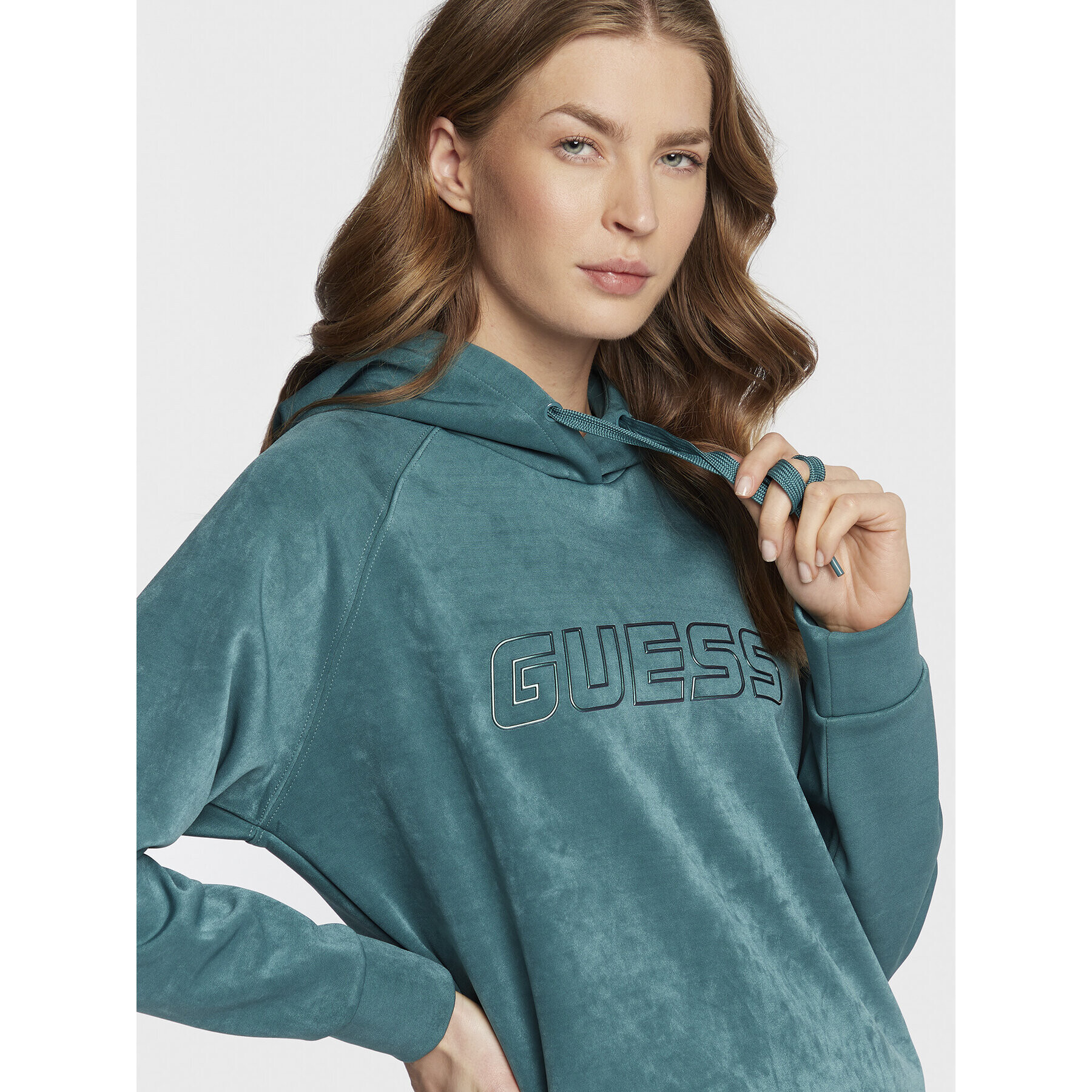Guess Суитшърт V2BQ01 KBC00 Зелен Regular Fit - Pepit.bg