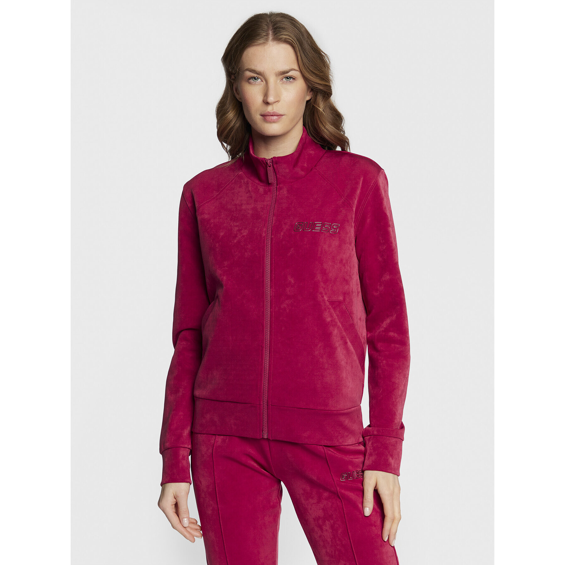 Guess Суитшърт V2BQ02 KBC00 Червен Regular Fit - Pepit.bg