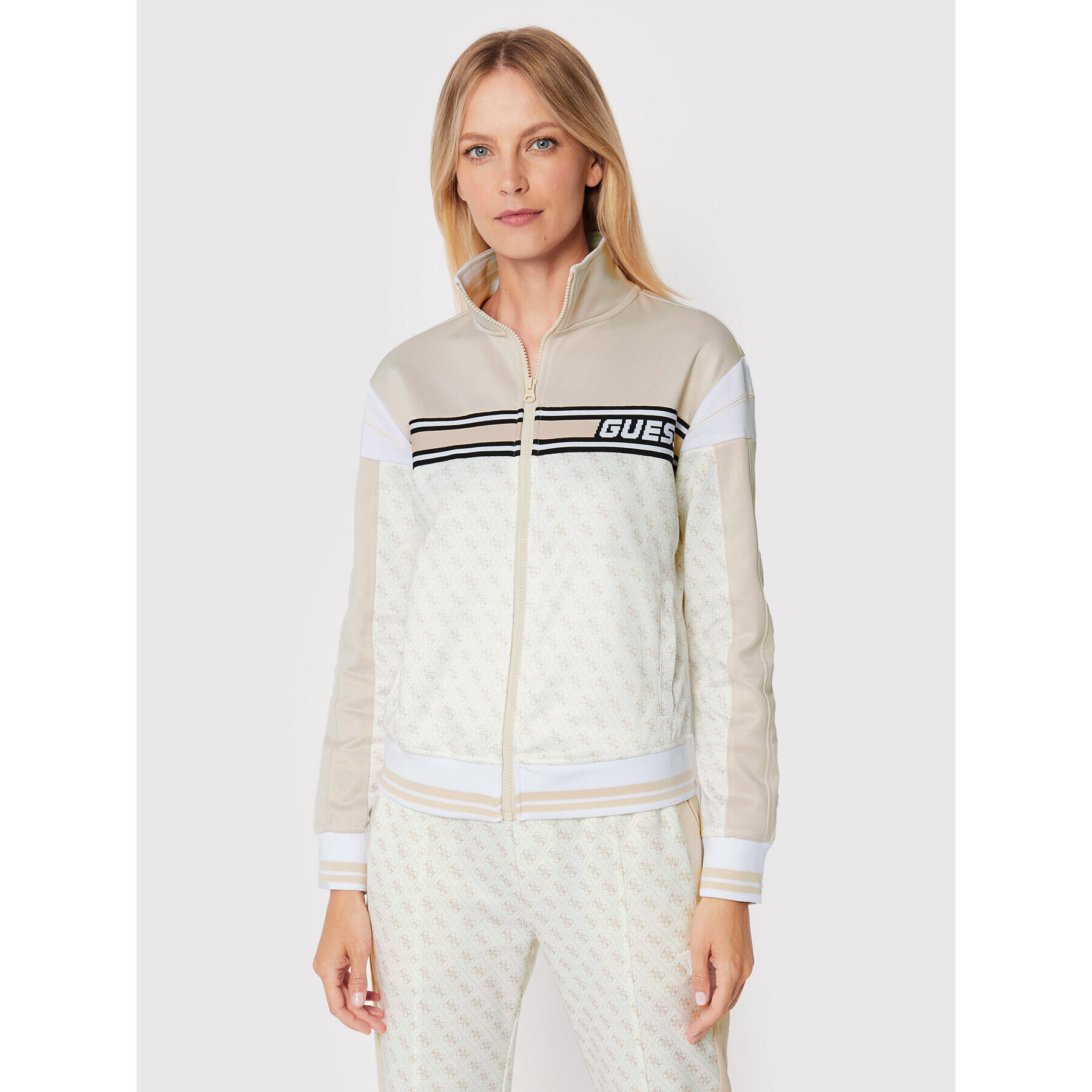 Guess Суитшърт V2BQ11 FL04Q Бежов Regular Fit - Pepit.bg