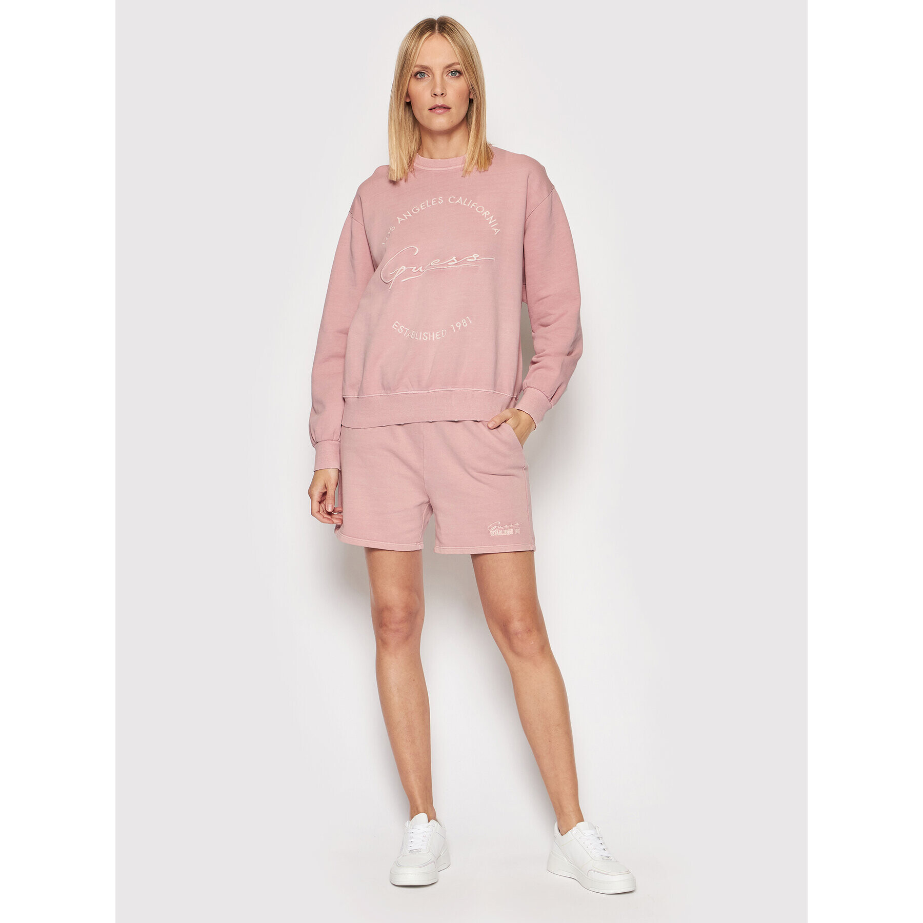Guess Суитшърт V2GQ00 FL04D Розов Regular Fit - Pepit.bg
