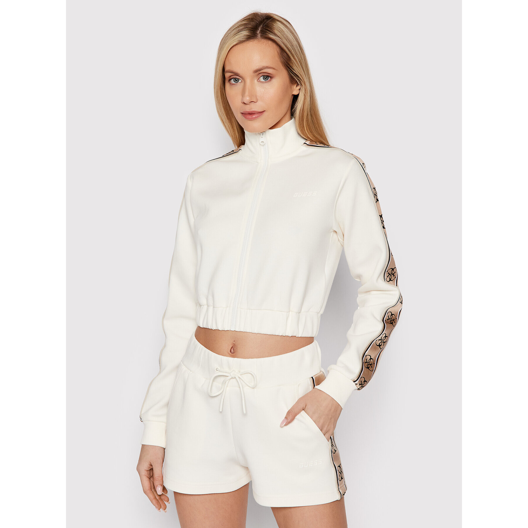 Guess Суитшърт V2GQ16 KA3P1 Бежов Regular Fit - Pepit.bg