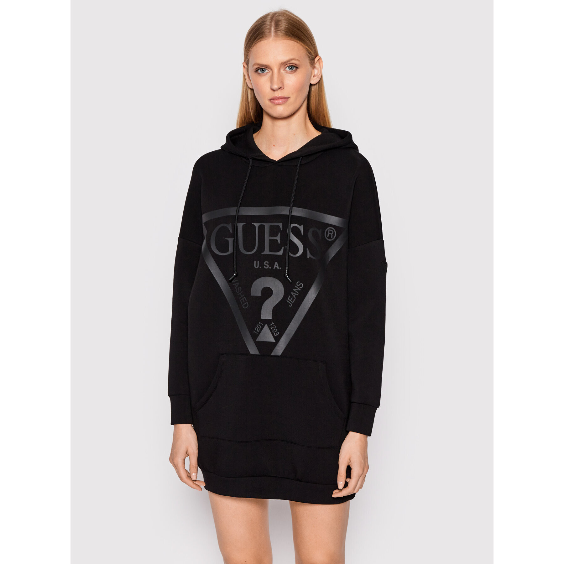 Guess Суитшърт V2GQ18 KAMN2 Черен Relaxed Fit - Pepit.bg