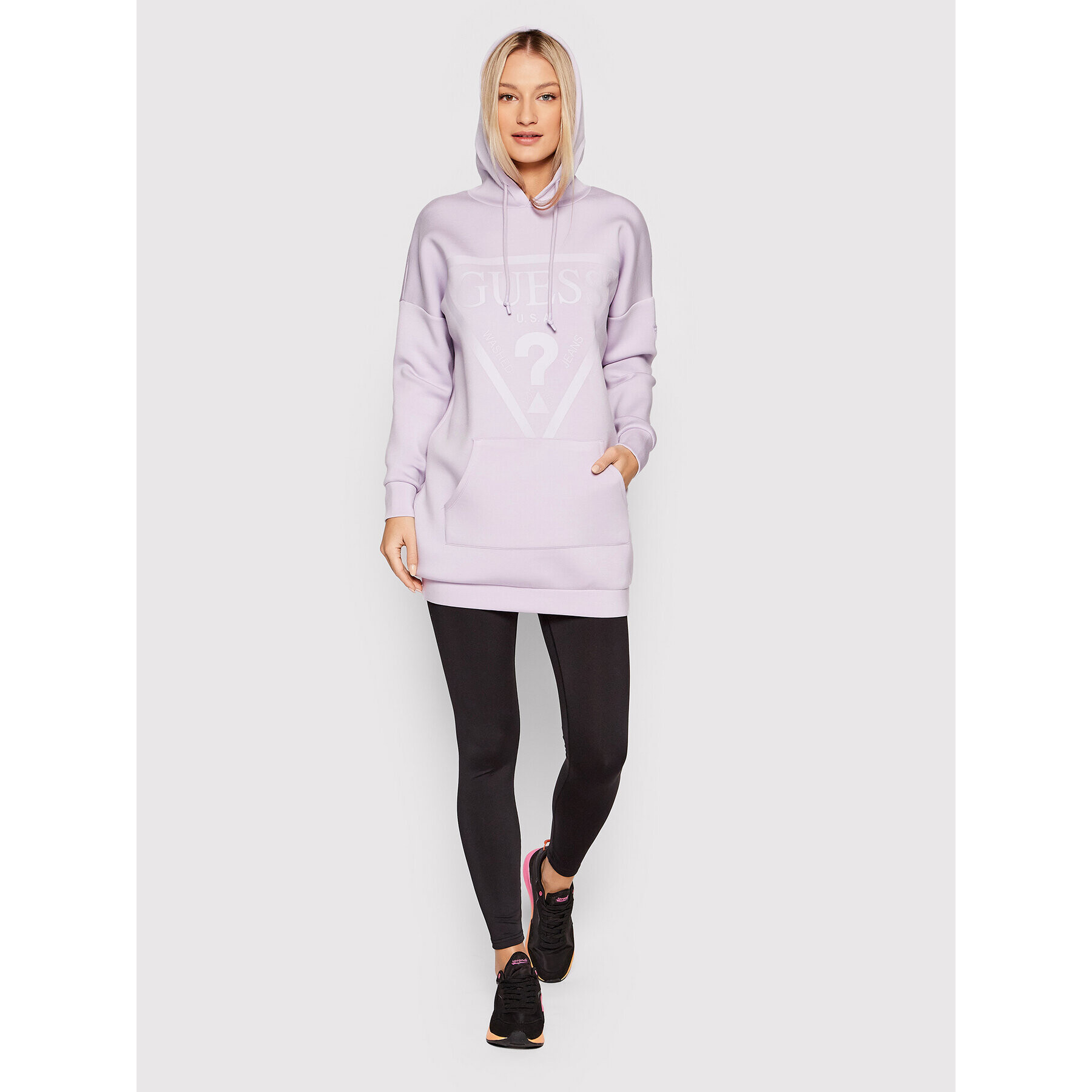 Guess Суитшърт V2GQ18 KAMN2 Виолетов Relaxed Fit - Pepit.bg