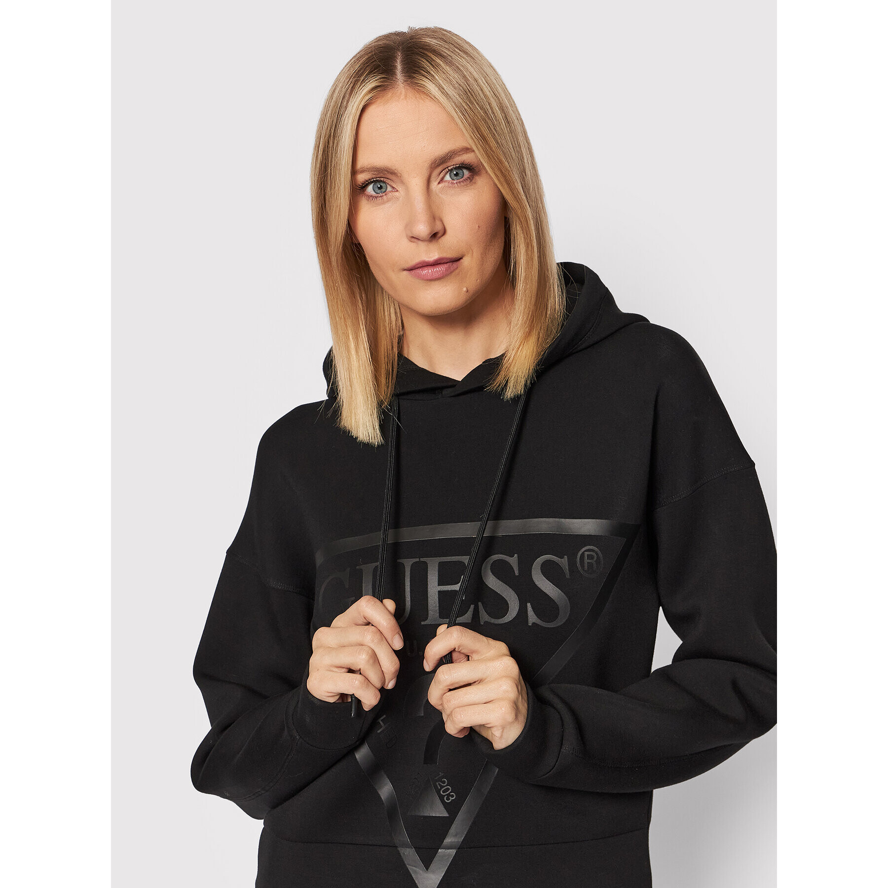 Guess Суитшърт V2GQ24 KAMN2 Черен Regular Fit - Pepit.bg