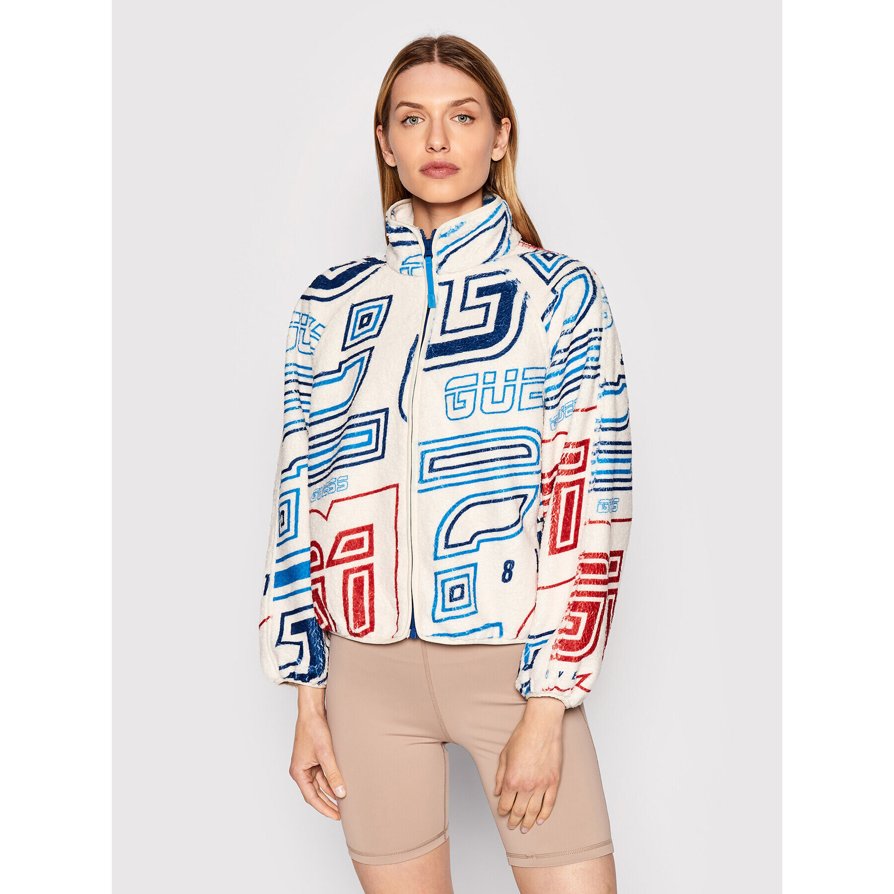 Guess Суитшърт V2RL00 WO06Y Бежов Relaxed Fit - Pepit.bg