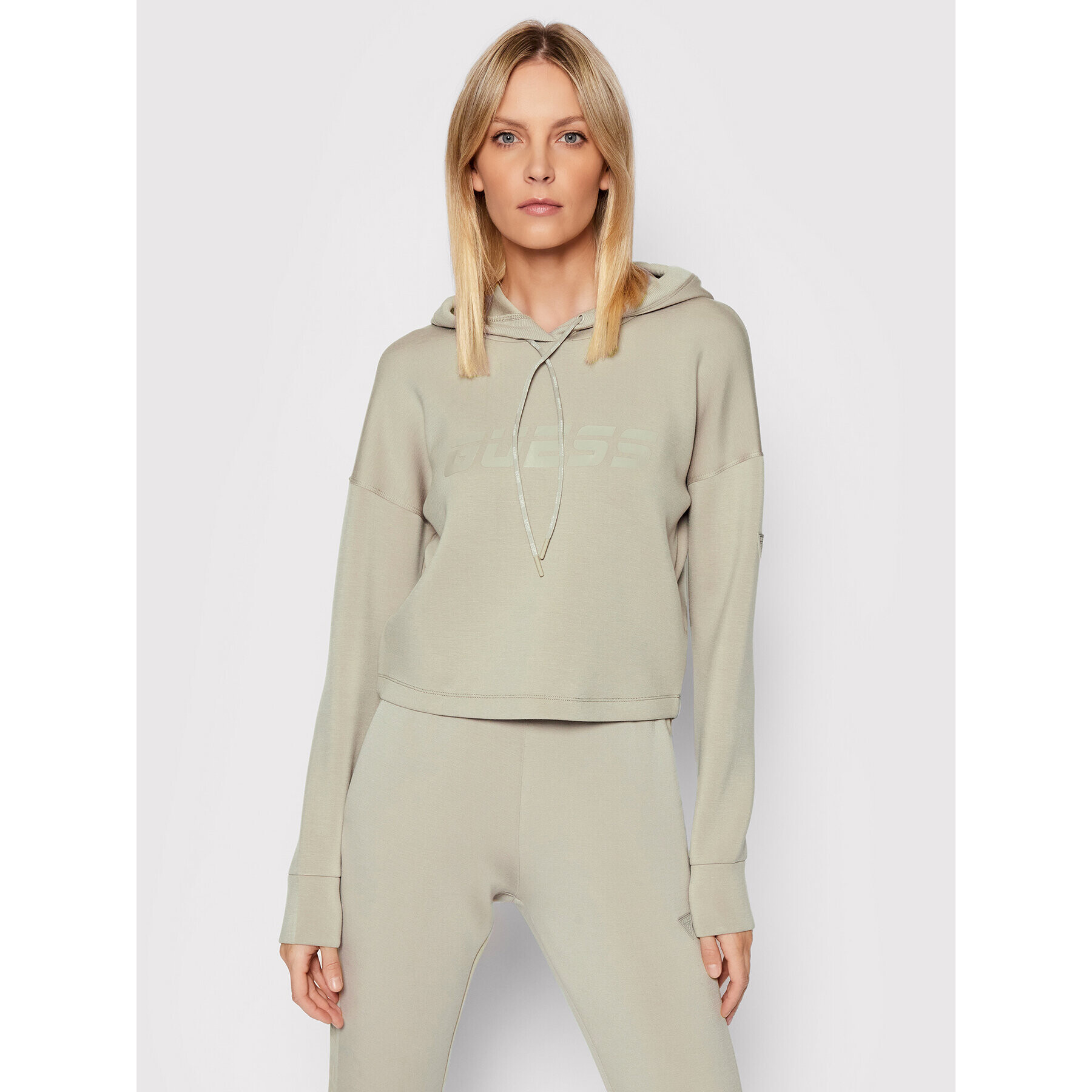 Guess Суитшърт V2RQ02 KAMN2 Бежов Relaxed Fit - Pepit.bg