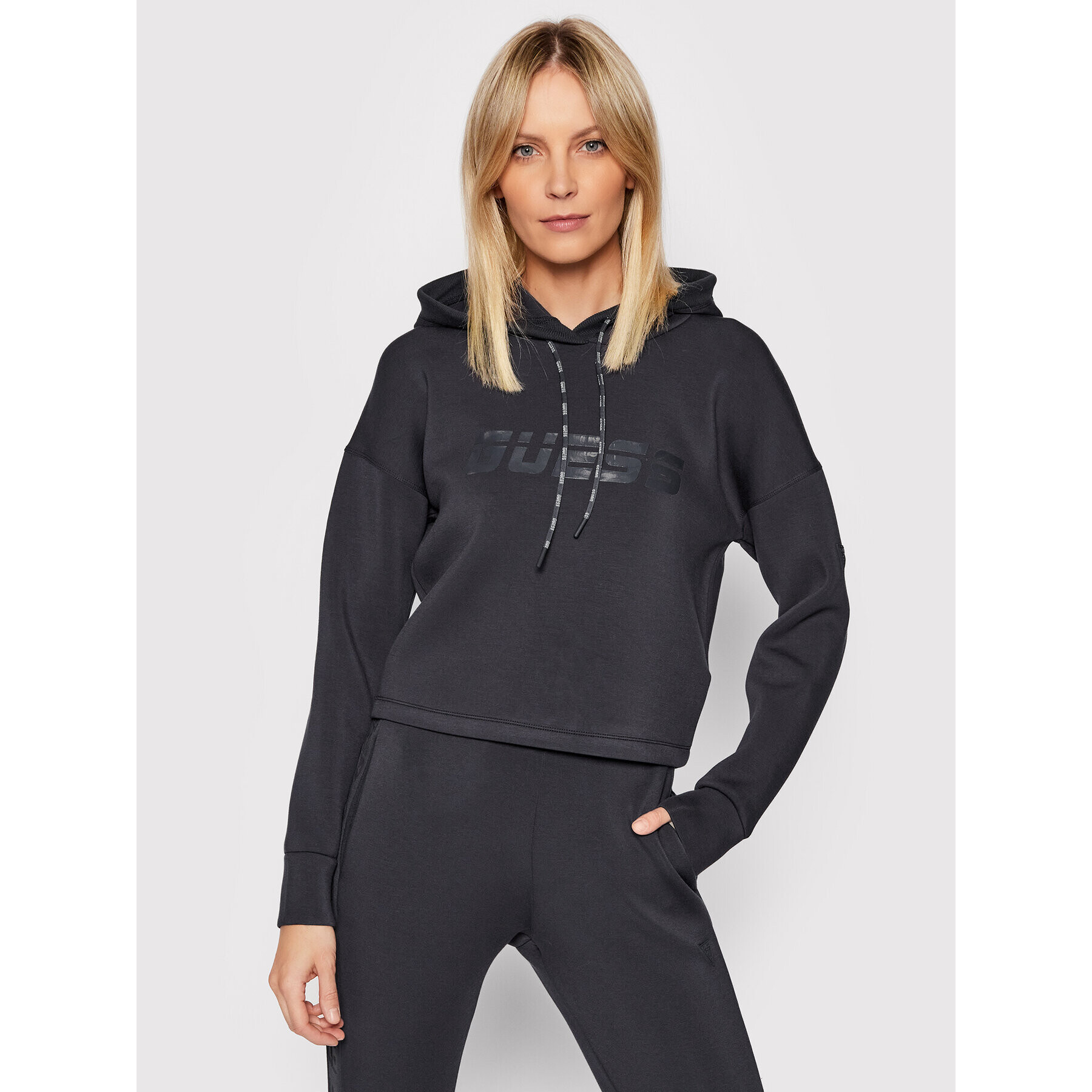 Guess Суитшърт V2RQ02 KAMN2 Сив Relaxed Fit - Pepit.bg
