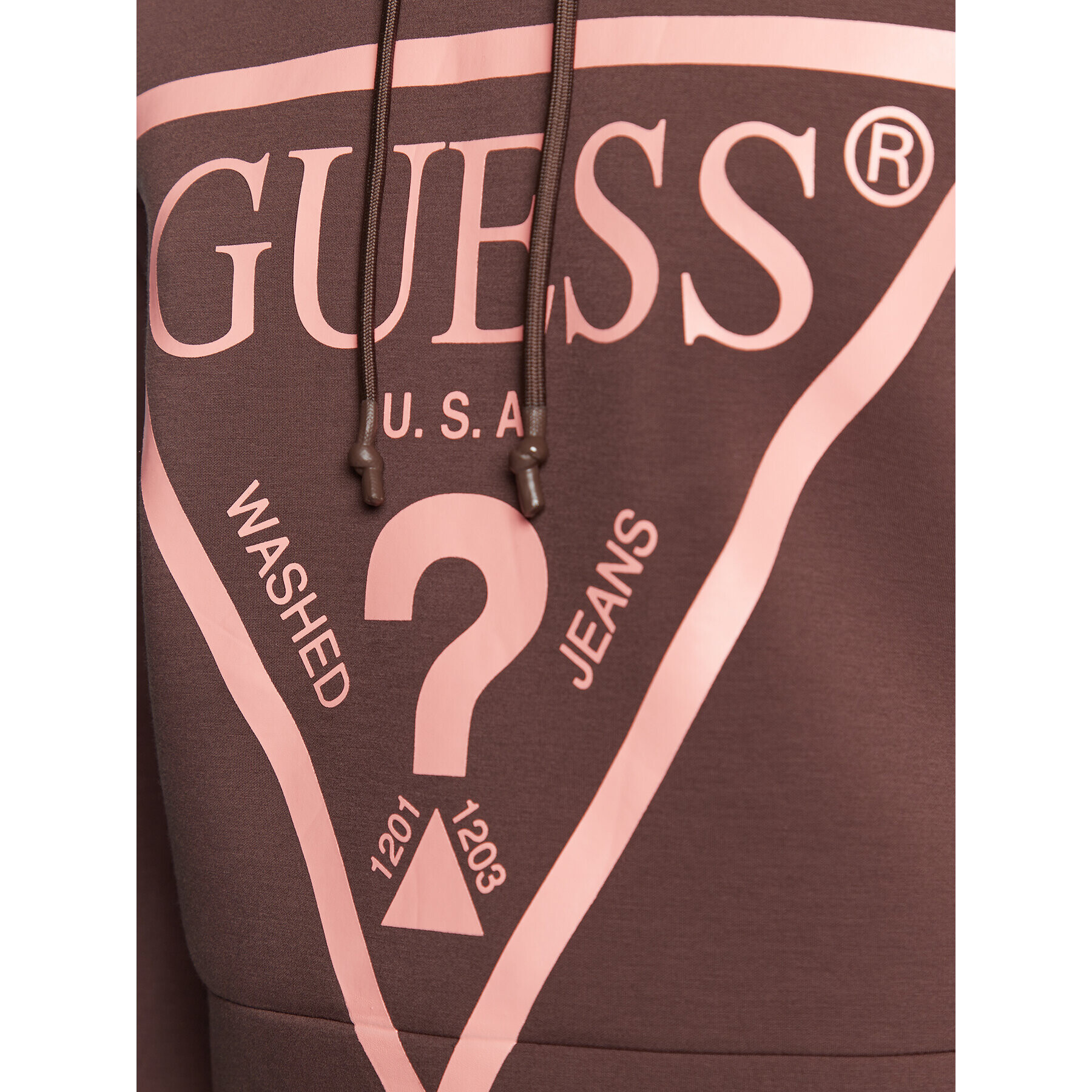 Guess Суитшърт V2RQ10 KAMN2 Кафяв Regular Fit - Pepit.bg