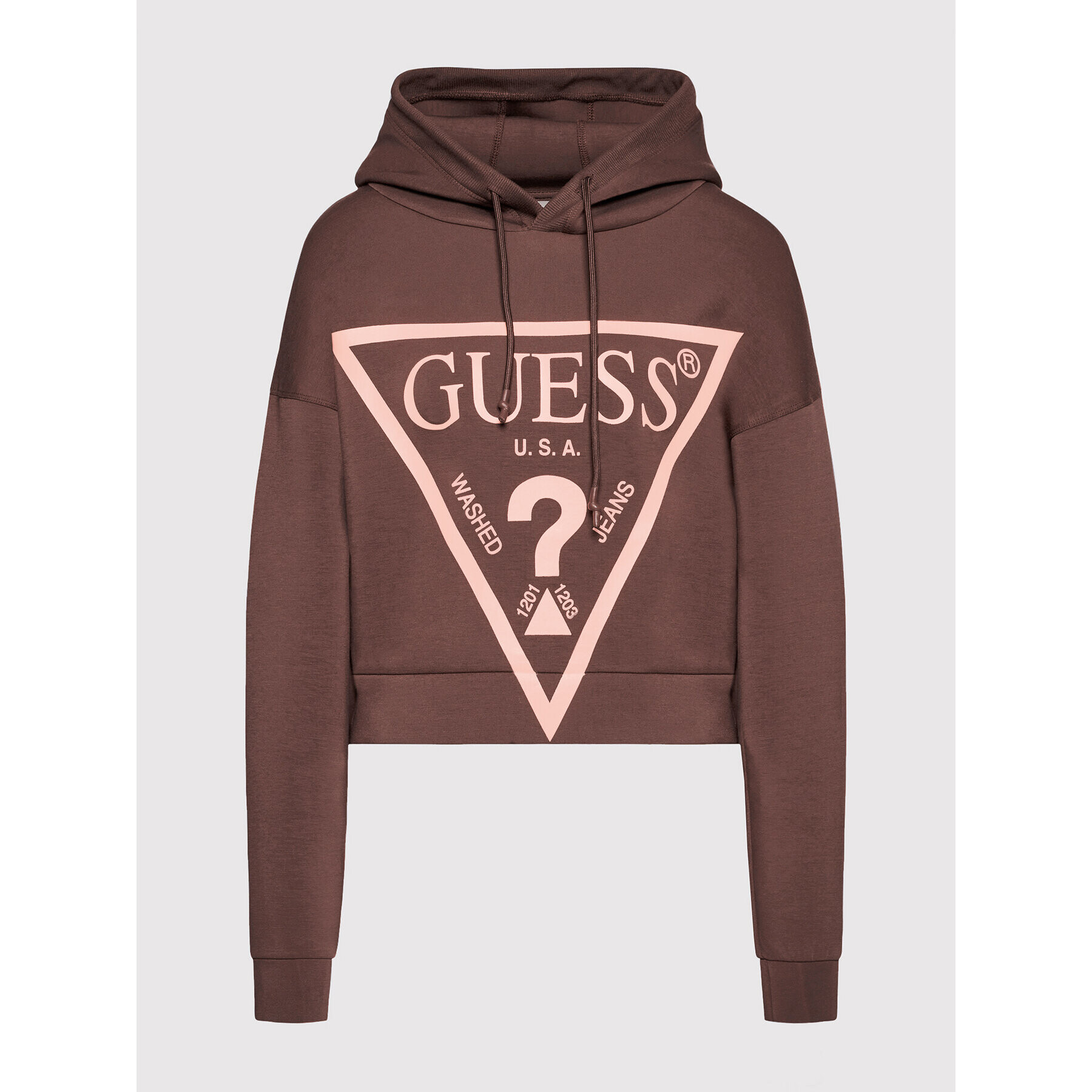 Guess Суитшърт V2RQ10 KAMN2 Кафяв Regular Fit - Pepit.bg