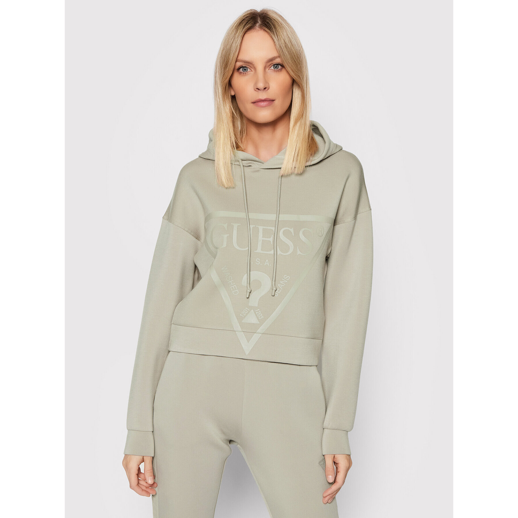 Guess Суитшърт V2RQ10 KAMN2 Сив Regular Fit - Pepit.bg