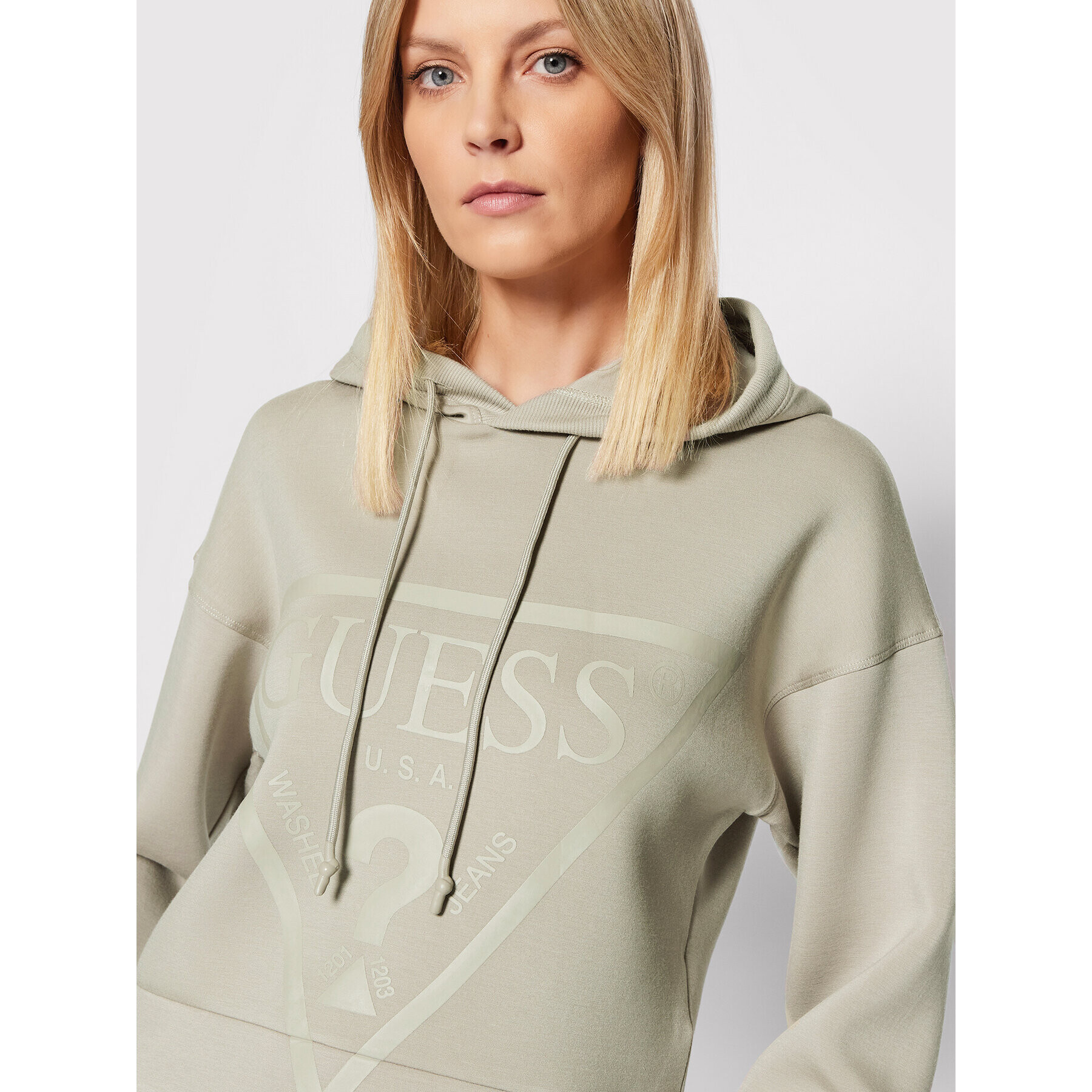 Guess Суитшърт V2RQ10 KAMN2 Сив Regular Fit - Pepit.bg