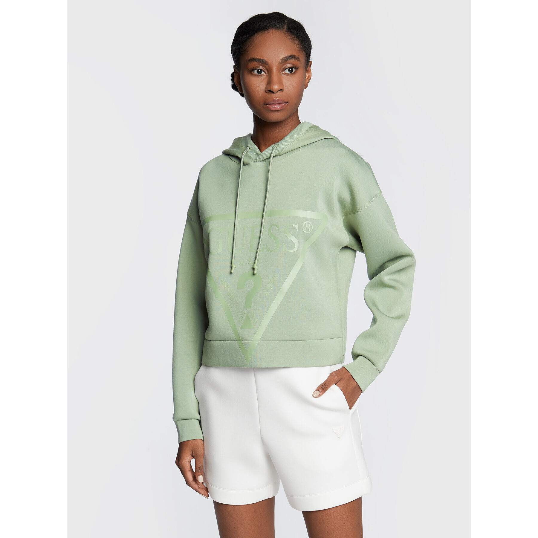 Guess Суитшърт V2RQ10 KAMN2 Зелен Regular Fit - Pepit.bg