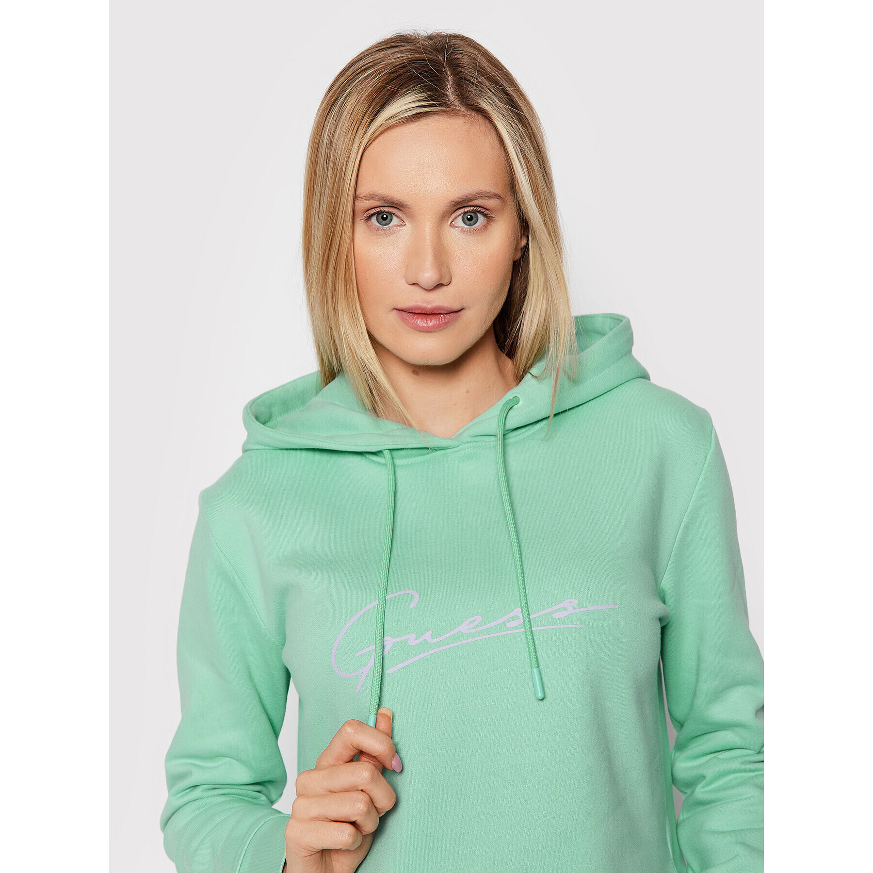 Guess Суитшърт V2RQ15 KAOR1 Зелен Regular Fit - Pepit.bg