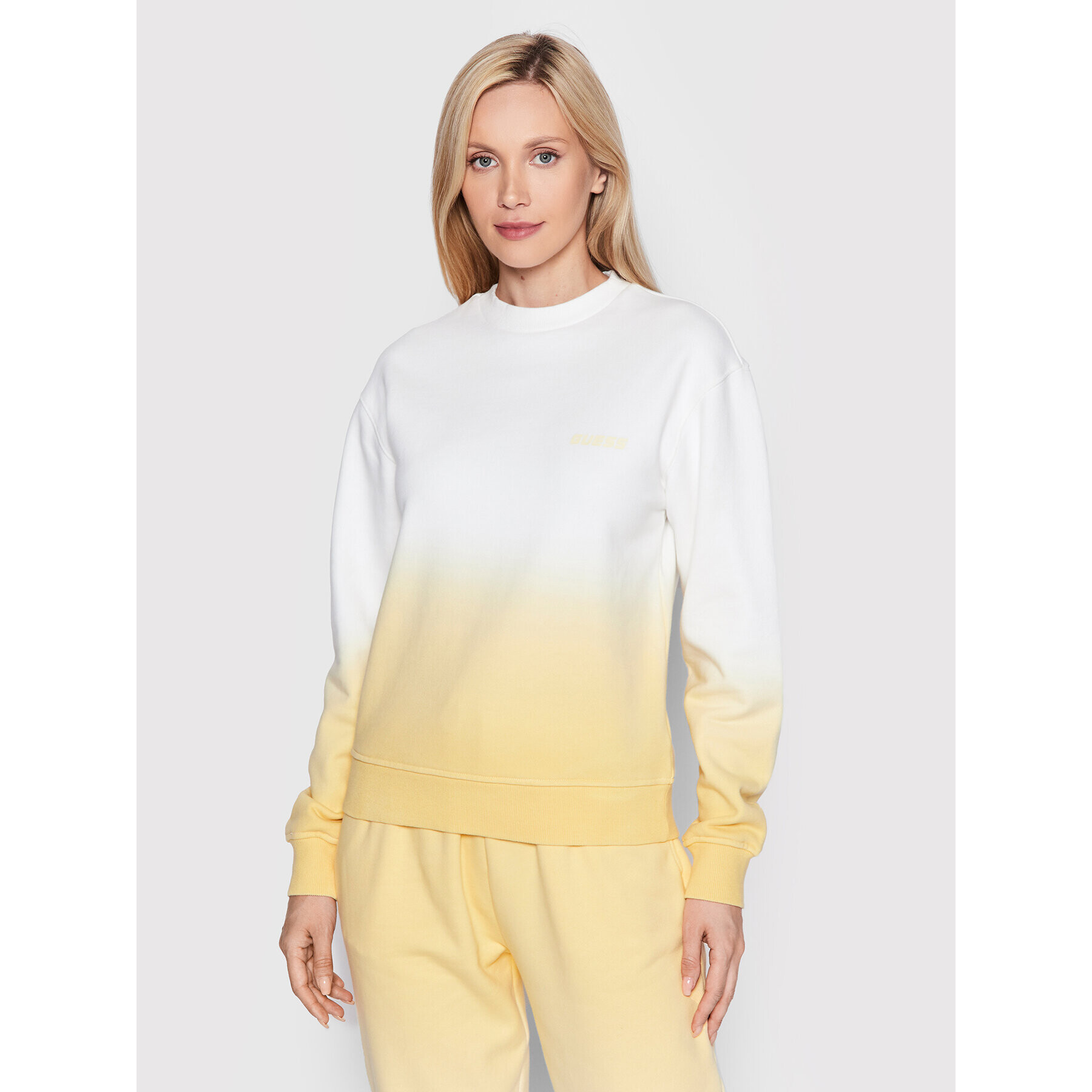 Guess Суитшърт V2YQ10 FL04Z Жълт Regular Fit - Pepit.bg