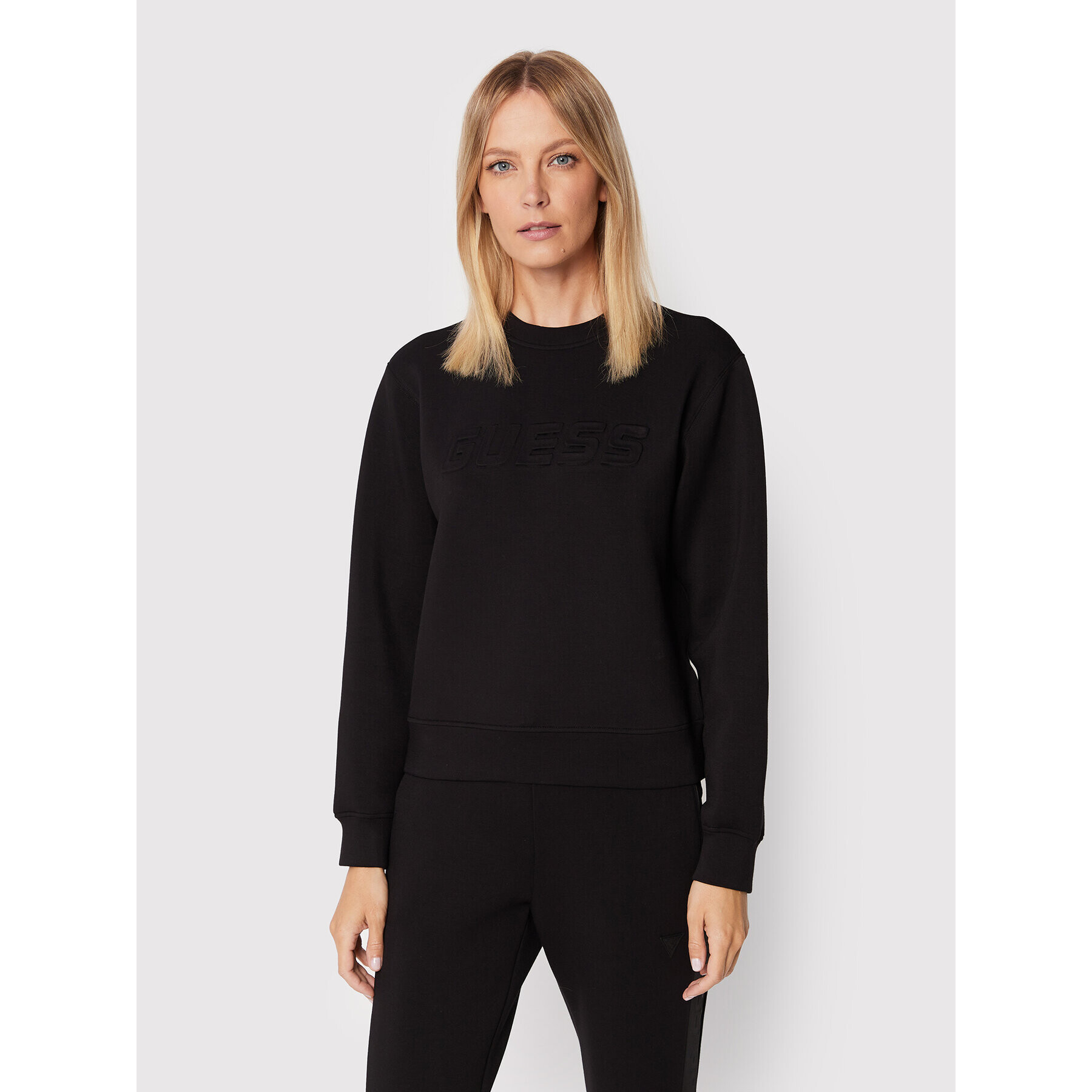 Guess Суитшърт V2YQ13 KAMN2 Черен Relaxed Fit - Pepit.bg