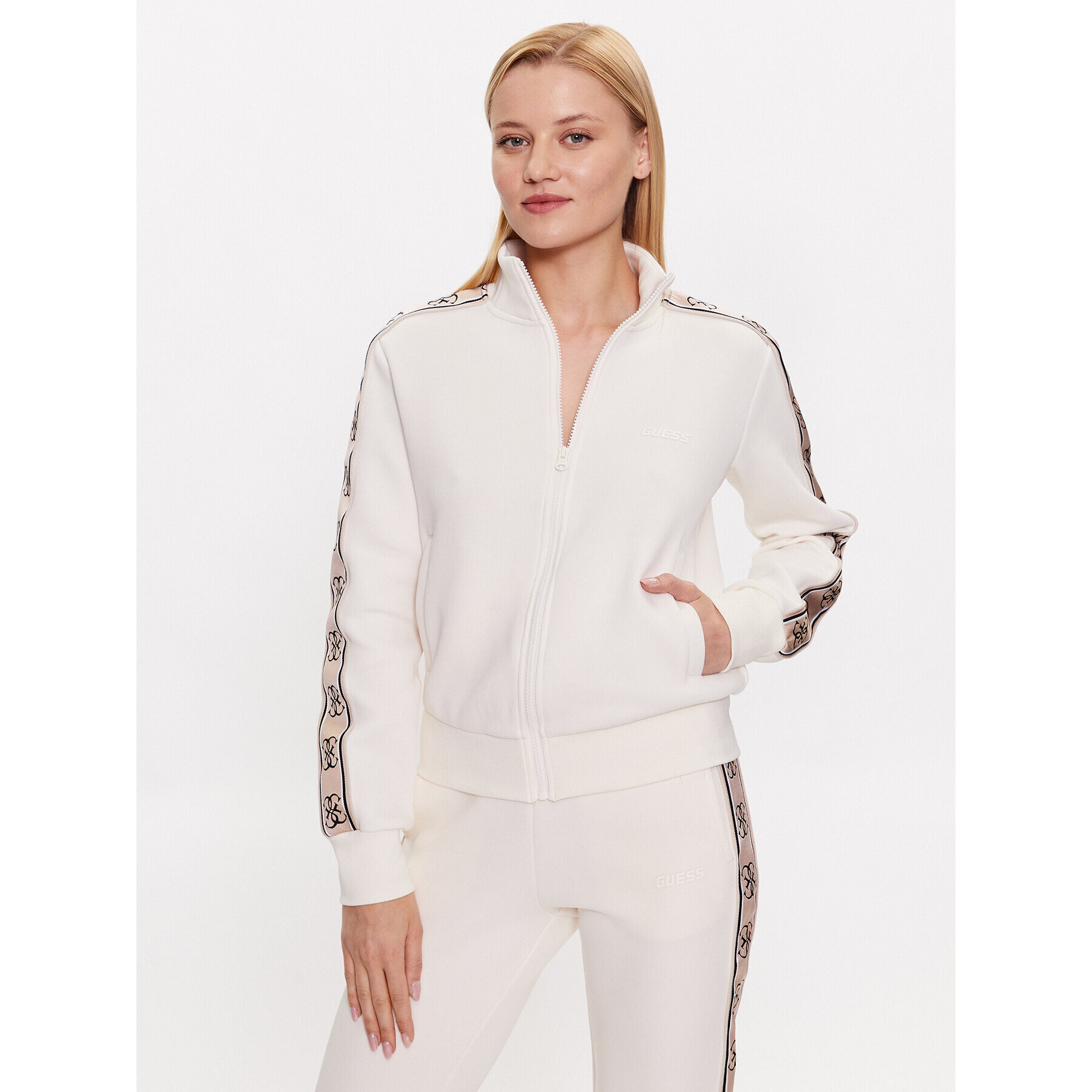 Guess Суитшърт V2YQ16 KB3P2 Екрю Regular Fit - Pepit.bg