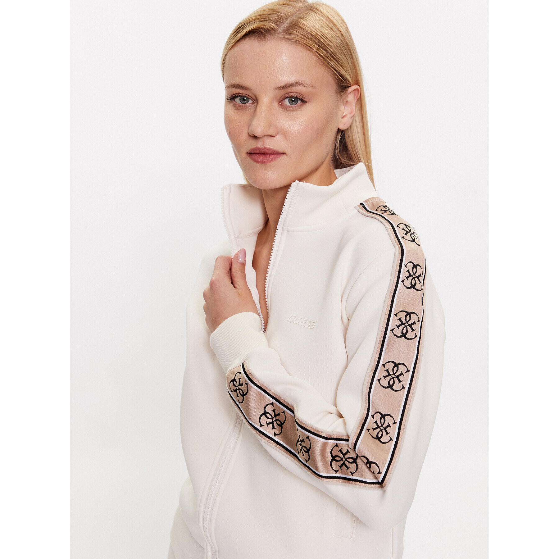 Guess Суитшърт V2YQ16 KB3P2 Екрю Regular Fit - Pepit.bg