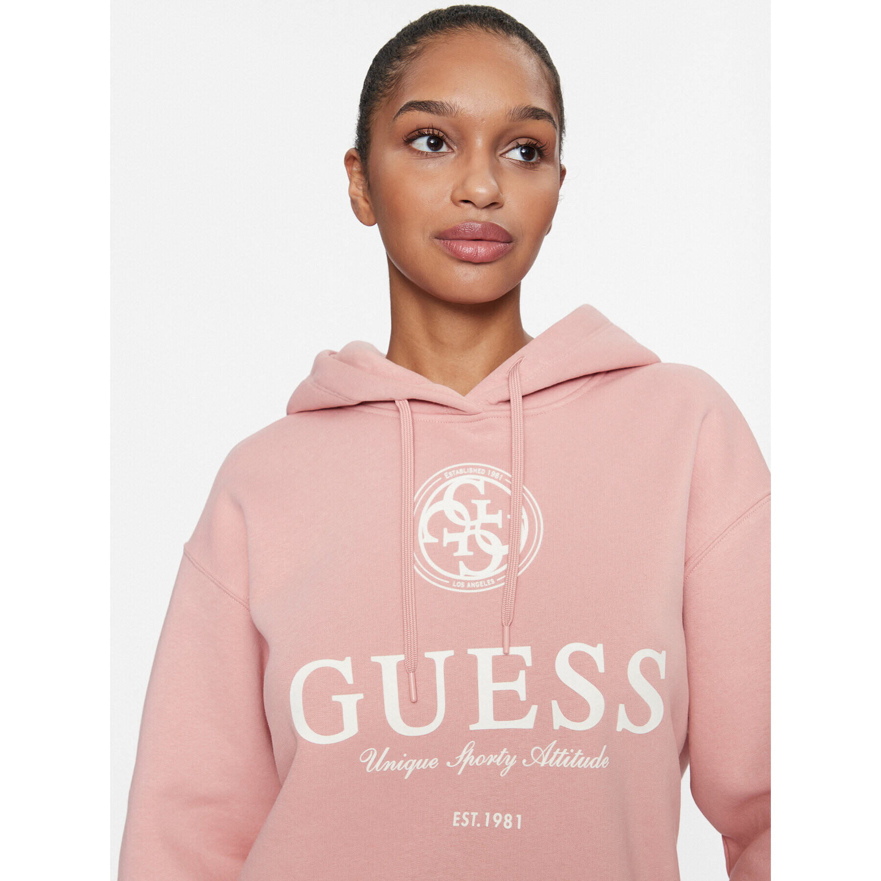 Guess Суитшърт V3BQ03 K9Z21 Розов Regular Fit - Pepit.bg