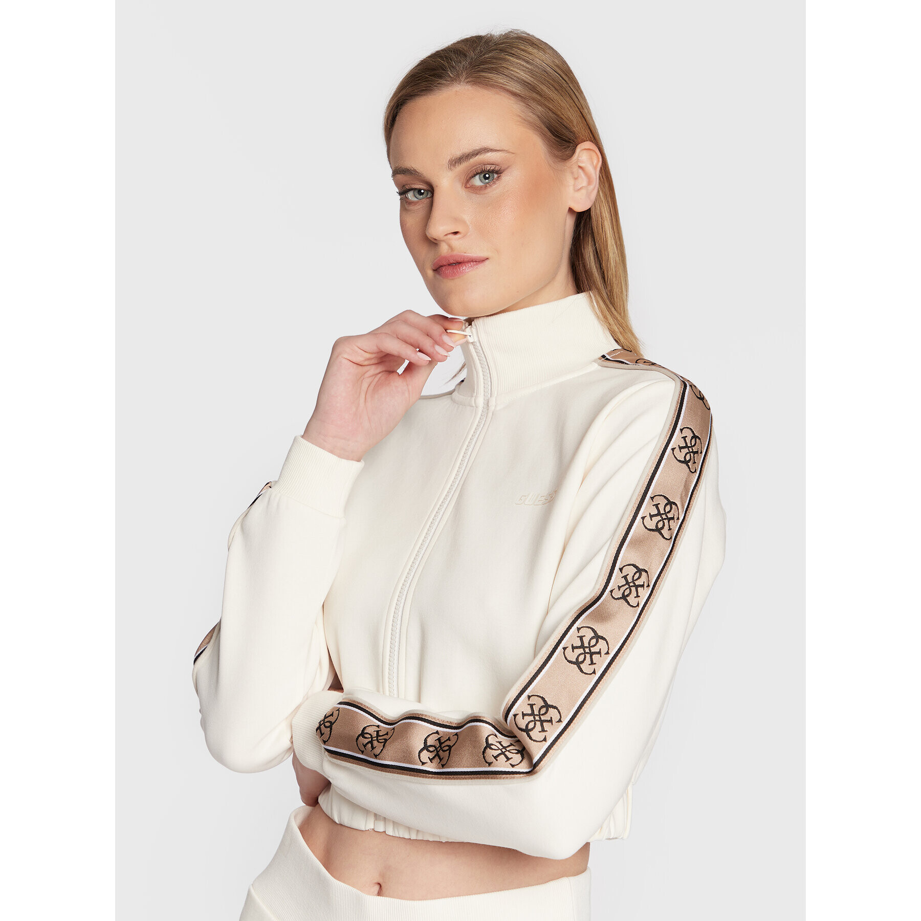 Guess Суитшърт V3RQ12 KA3P1 Екрю Regular Fit - Pepit.bg