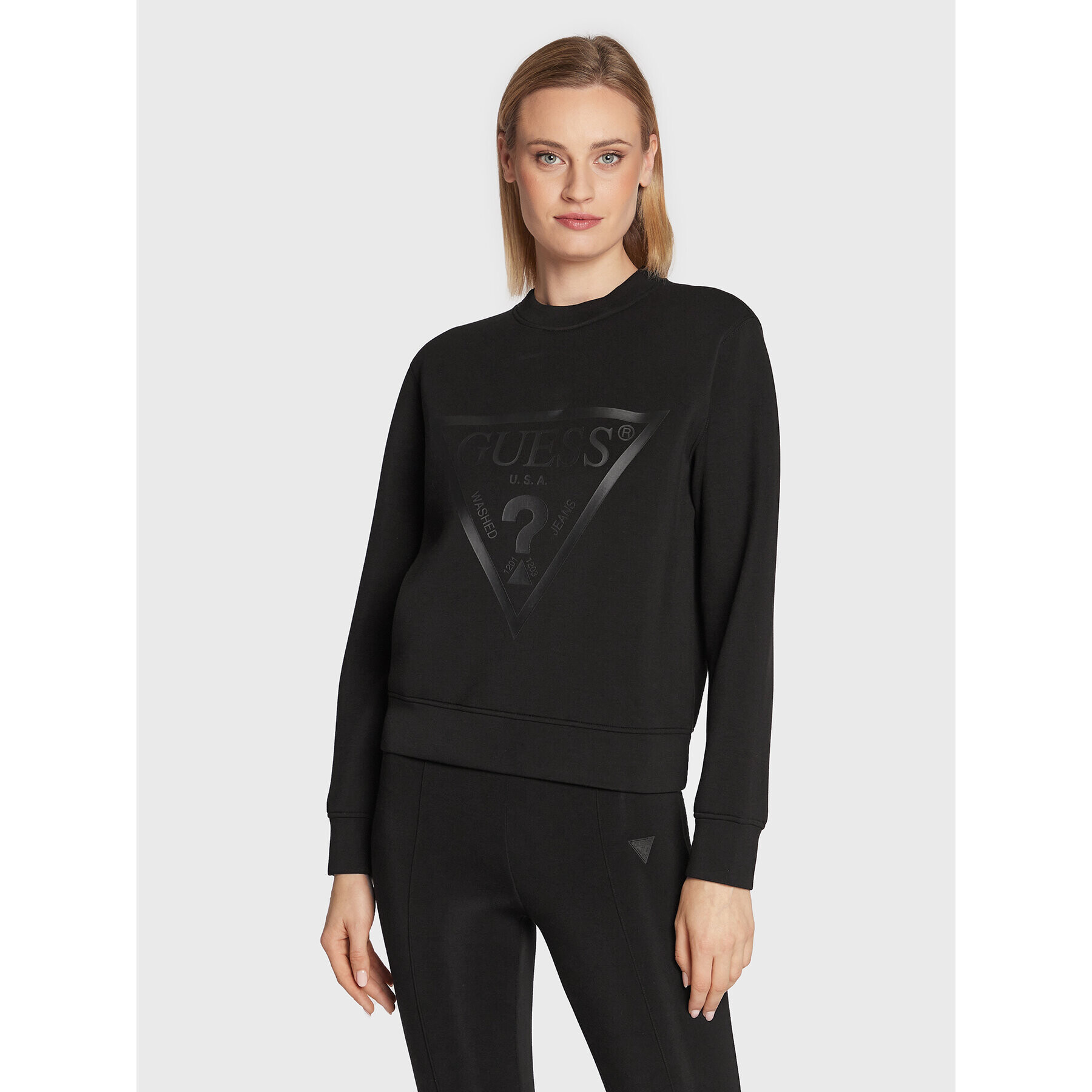 Guess Суитшърт V3RQ19 K7UW2 Черен Regular Fit - Pepit.bg