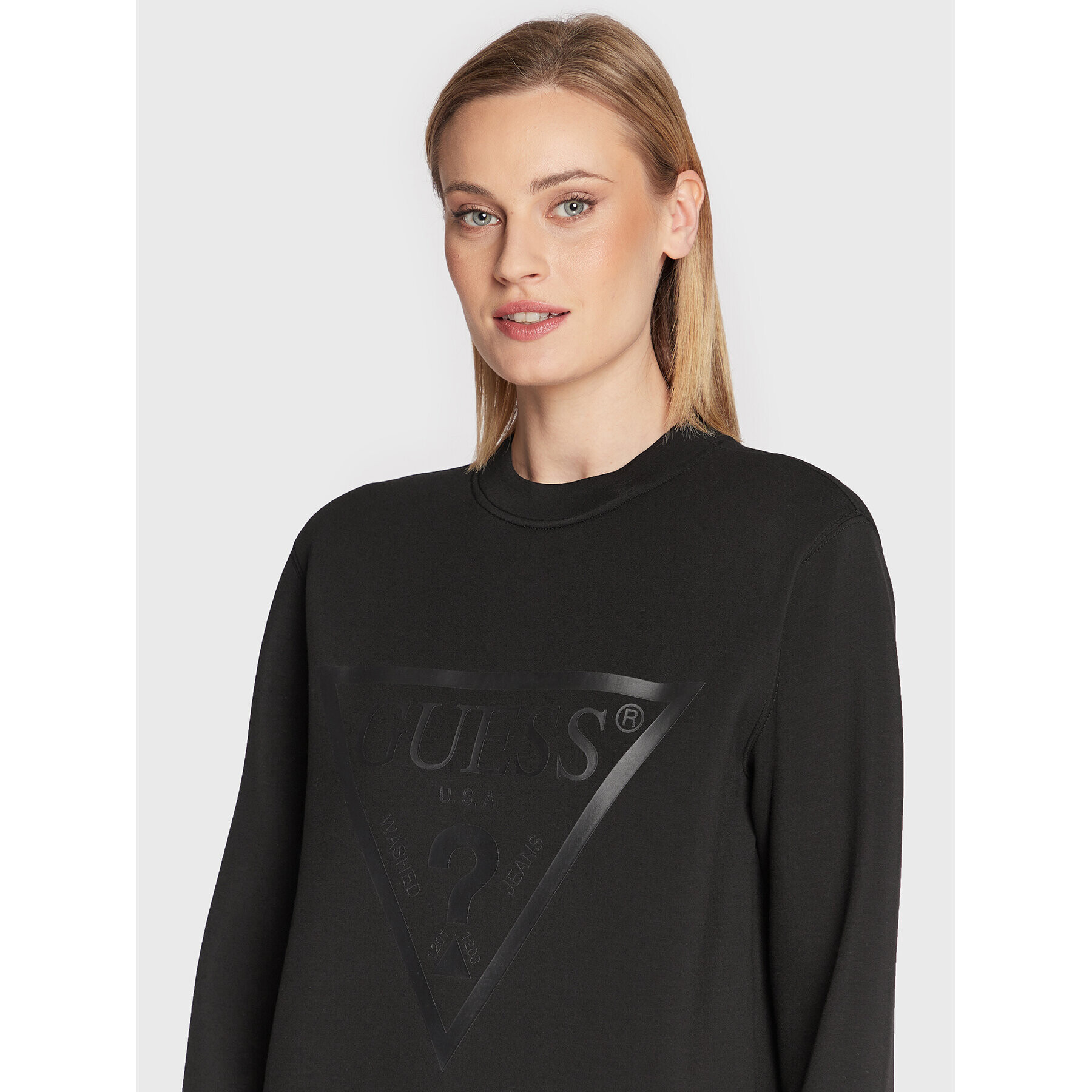 Guess Суитшърт V3RQ19 K7UW2 Черен Regular Fit - Pepit.bg