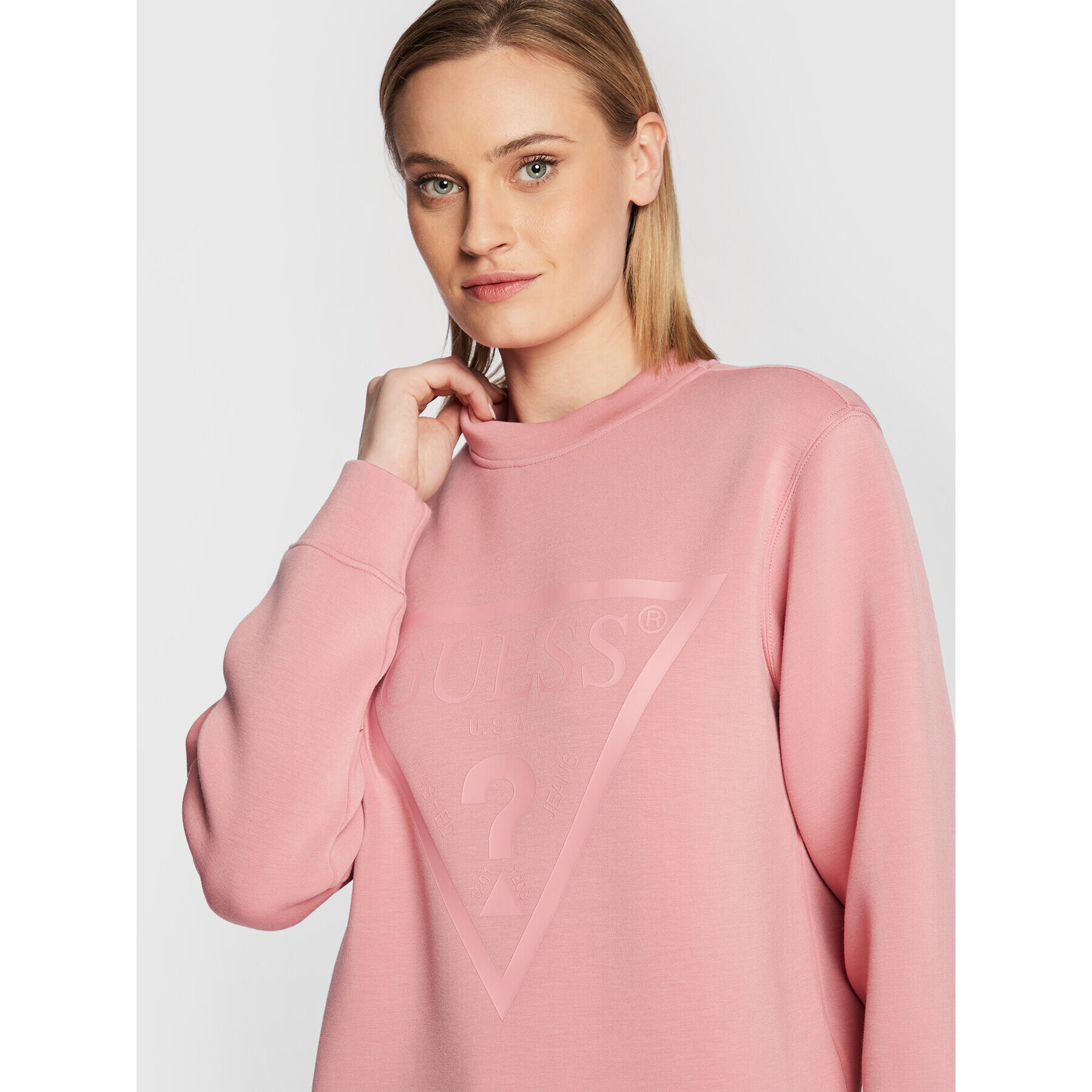 Guess Суитшърт V3RQ19 K7UW2 Розов Regular Fit - Pepit.bg