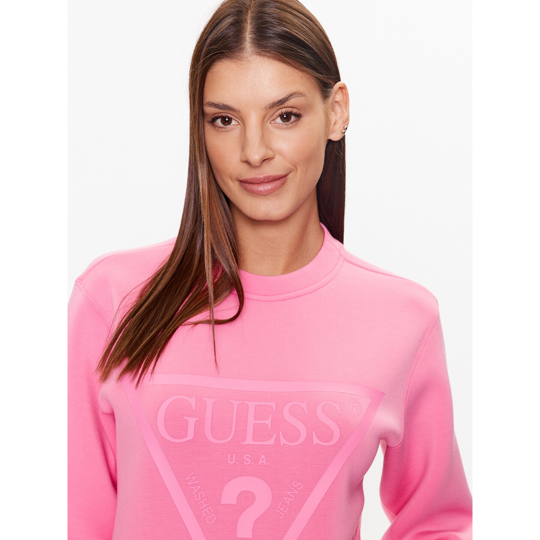 Guess Суитшърт V3RQ19 K7UW2 Розов Regular Fit - Pepit.bg