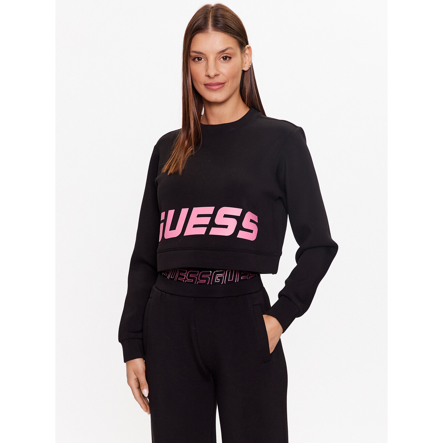 Guess Суитшърт V3YQ02 K7UW2 Черен Oversize - Pepit.bg