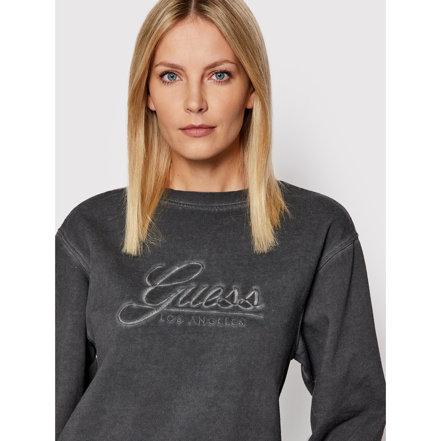 Guess Суитшърт Valerya W2GQ12 KB3R0 Сив Regular Fit - Pepit.bg