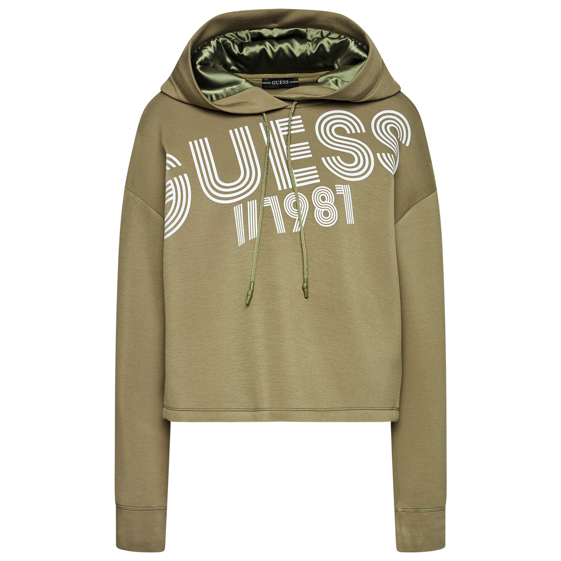 Guess Суитшърт W1RQ69 K7UW2 Зелен Oversize - Pepit.bg