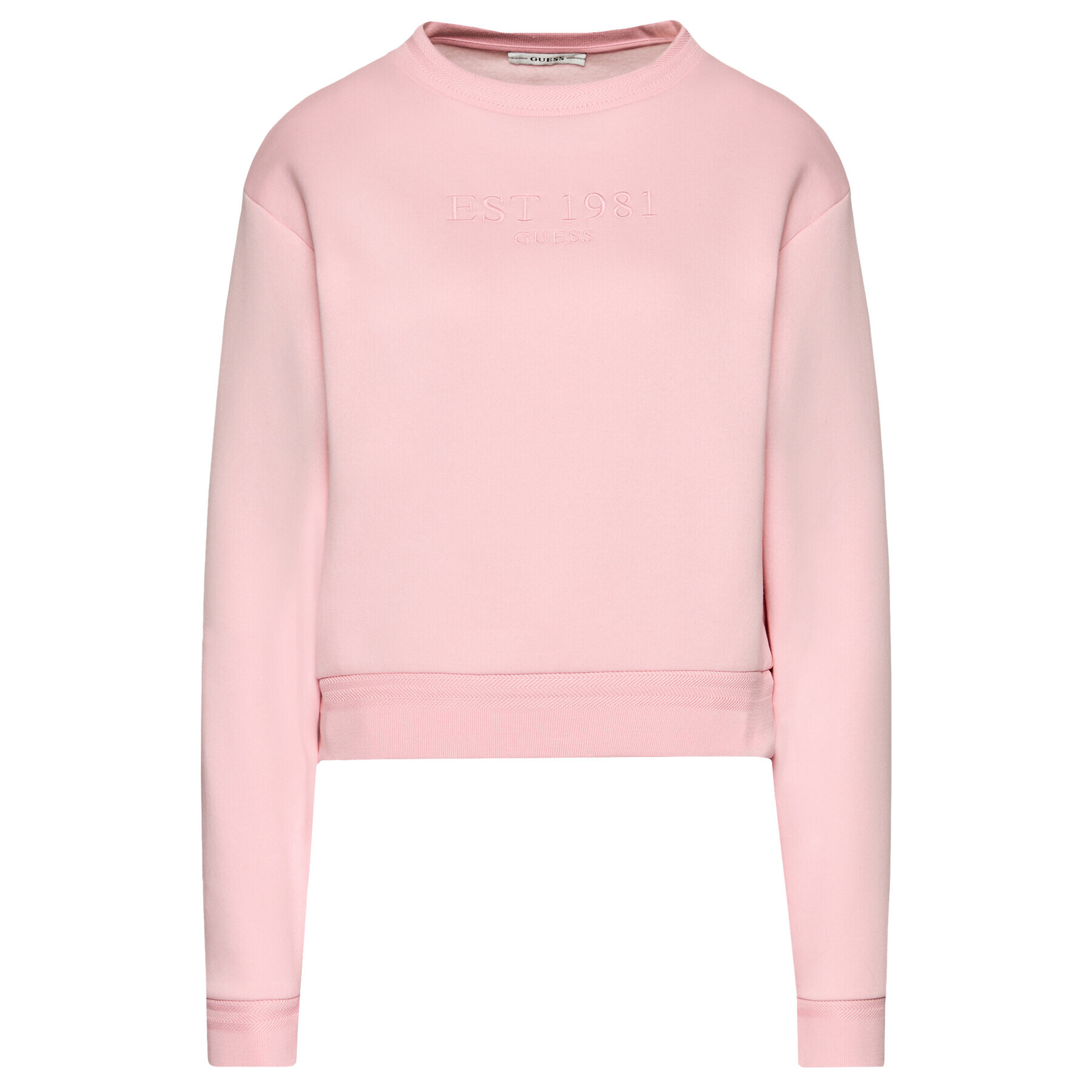 Guess Суитшърт W1YQ33 K9Z21 Розов Regular Fit - Pepit.bg