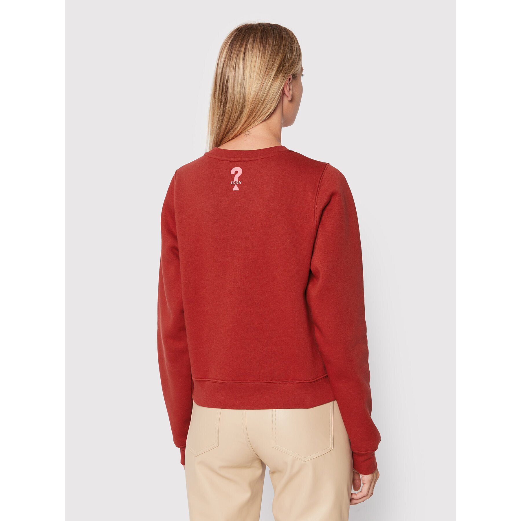 Guess Суитшърт W2BQ09 K9Z21 Бордо Regular Fit - Pepit.bg