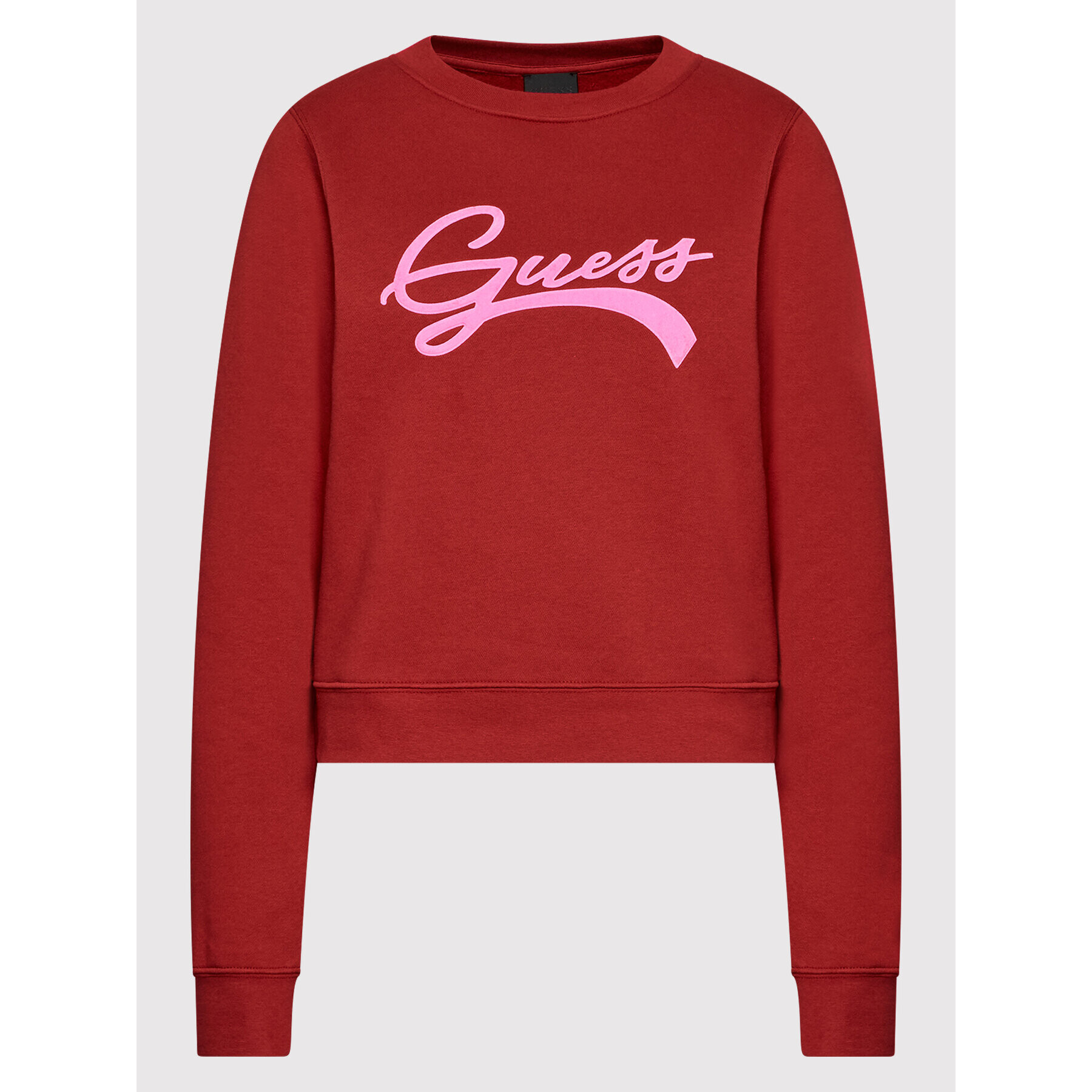 Guess Суитшърт W2BQ09 K9Z21 Бордо Regular Fit - Pepit.bg
