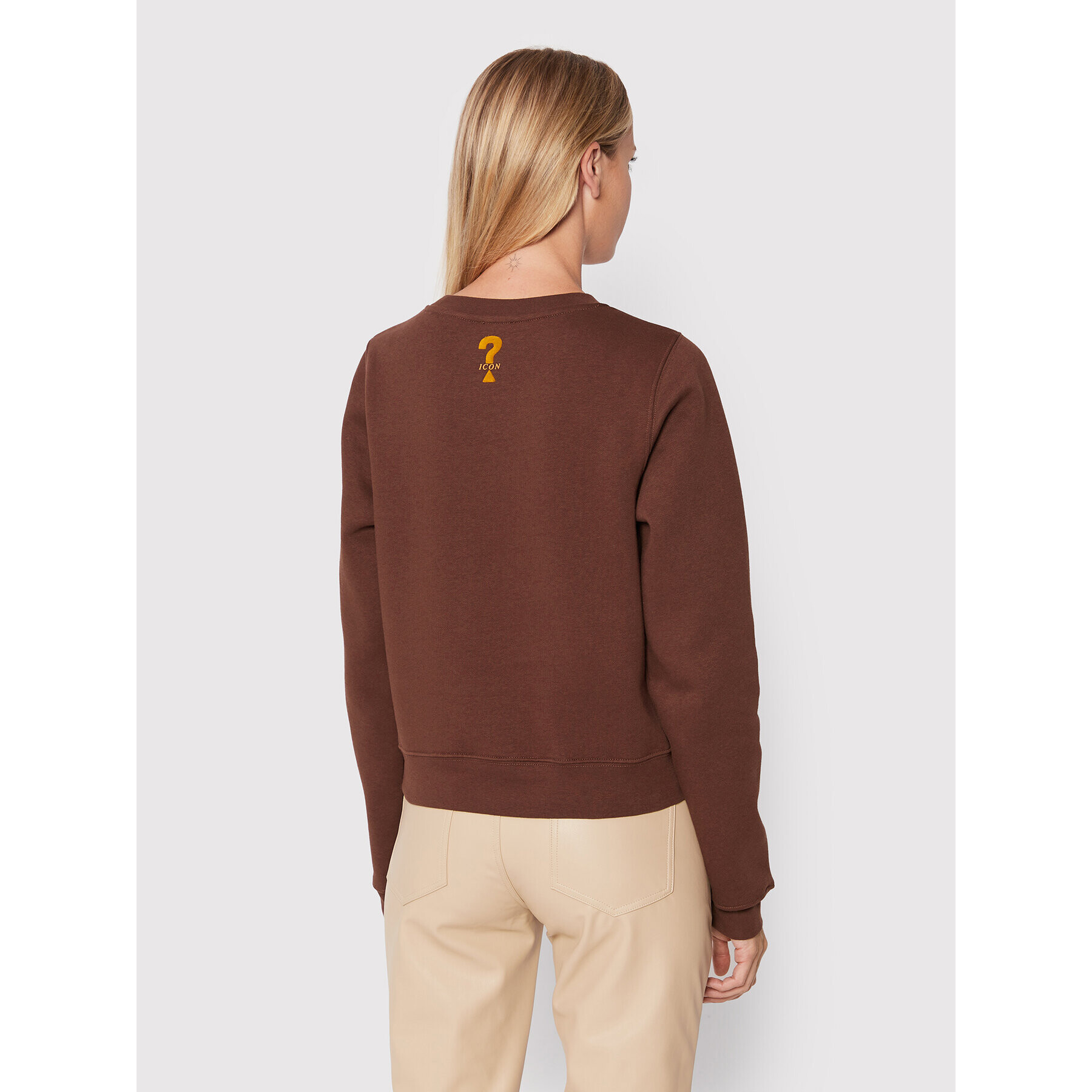 Guess Суитшърт W2BQ09 K9Z21 Кафяв Regular Fit - Pepit.bg