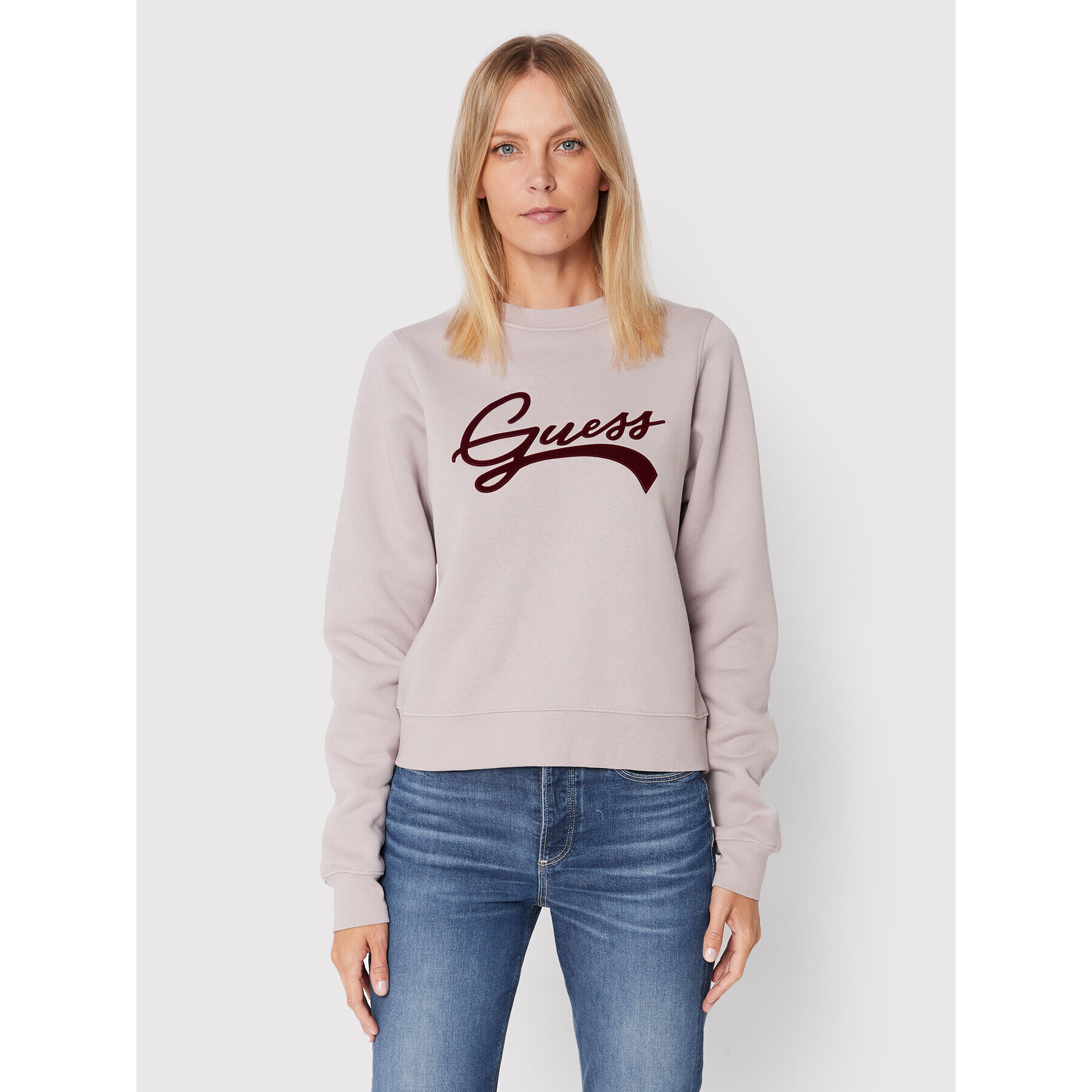 Guess Суитшърт W2BQ09 K9Z21 Виолетов Regular Fit - Pepit.bg