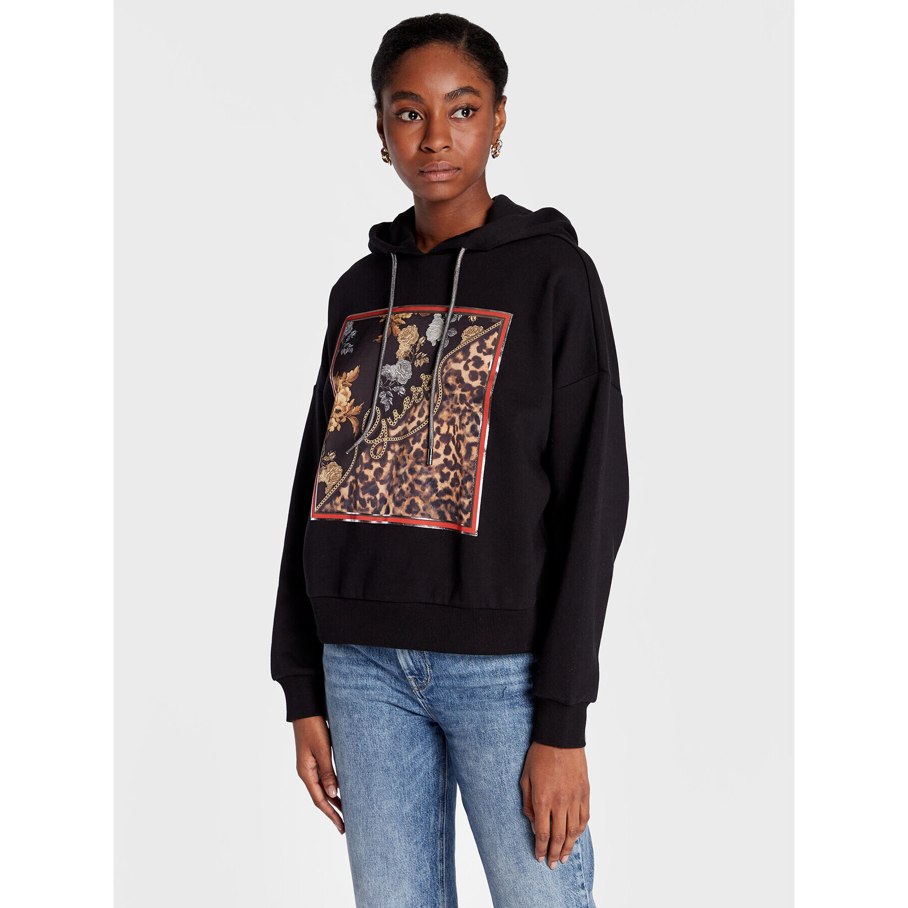 Guess Суитшърт W2BQ10 K9YH1 Черен Relaxed Fit - Pepit.bg