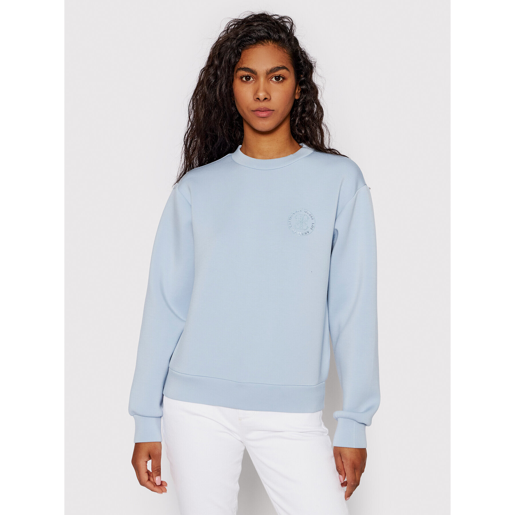 Guess Суитшърт W2GQ06 K7UW2 Син Regular Fit - Pepit.bg