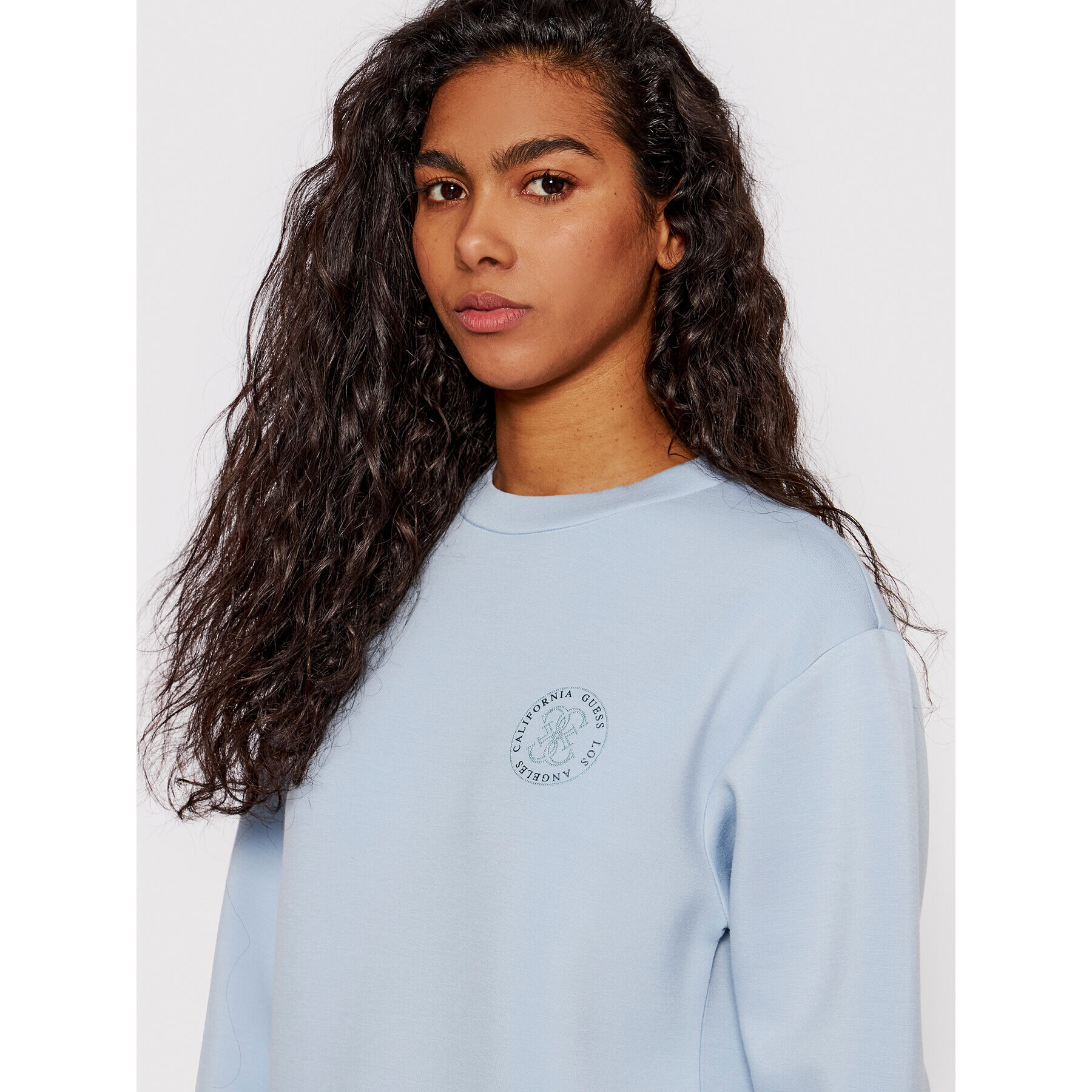 Guess Суитшърт W2GQ06 K7UW2 Син Regular Fit - Pepit.bg