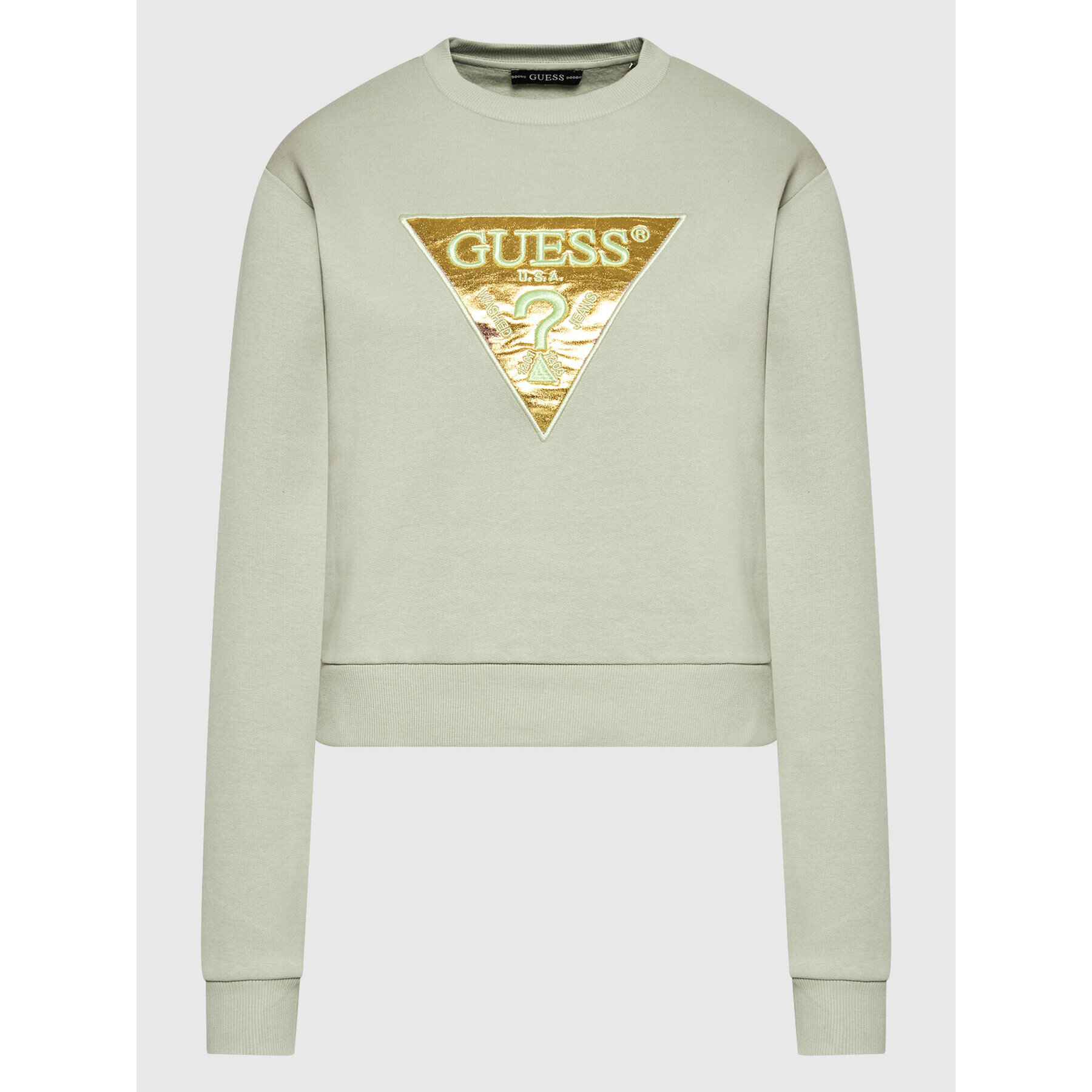 Guess Суитшърт W2GQ11 K68I0 Зелен Regular Fit - Pepit.bg