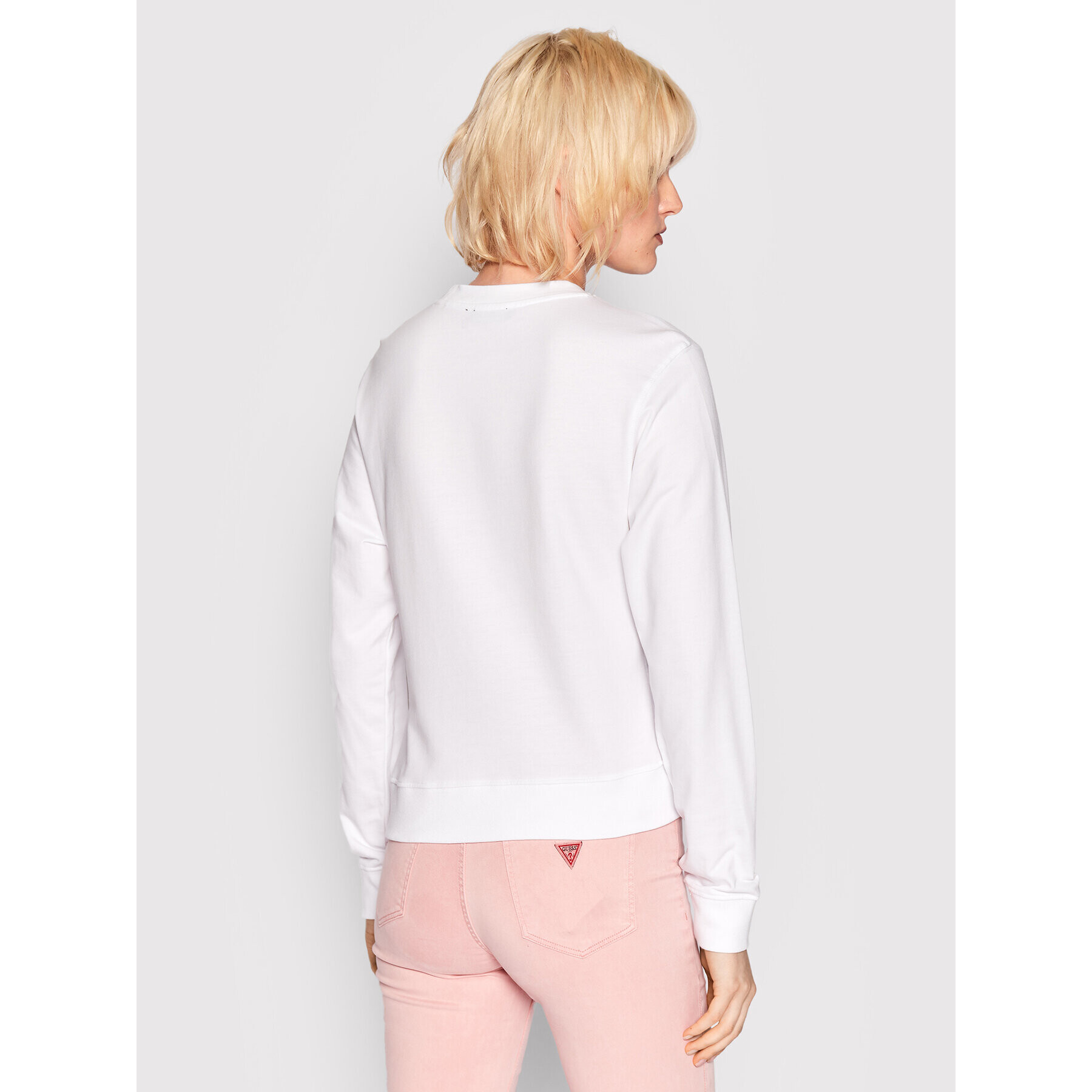 Guess Суитшърт W2GQ16 KB3N0 Бял Regular Fit - Pepit.bg