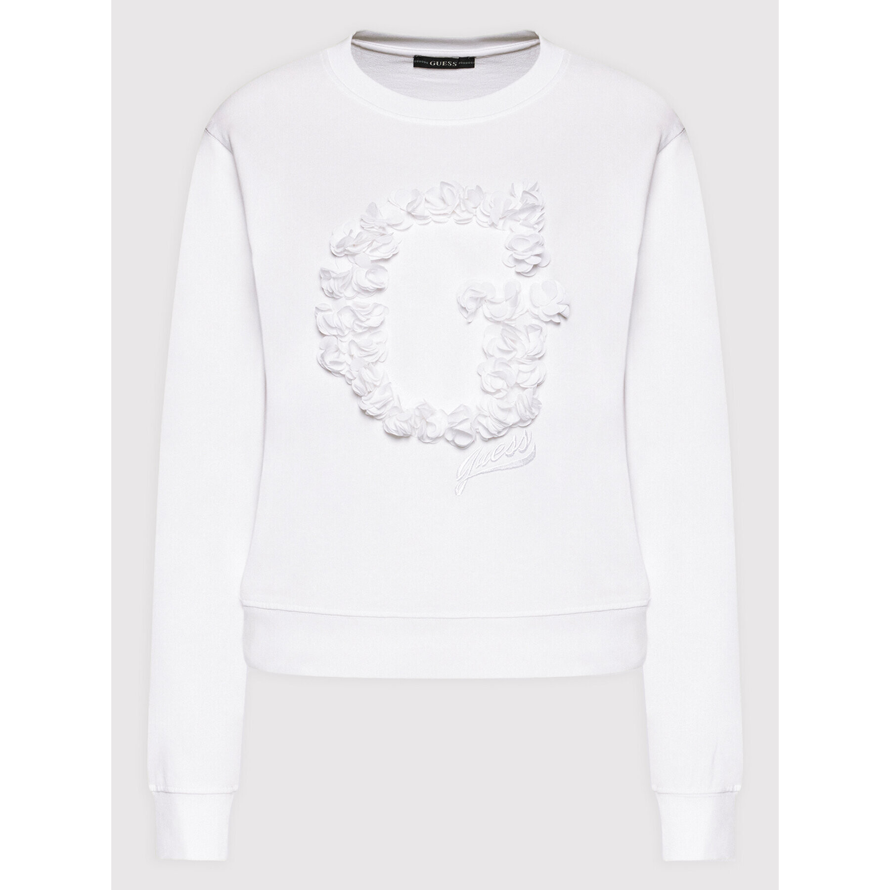 Guess Суитшърт W2GQ16 KB3N0 Бял Regular Fit - Pepit.bg