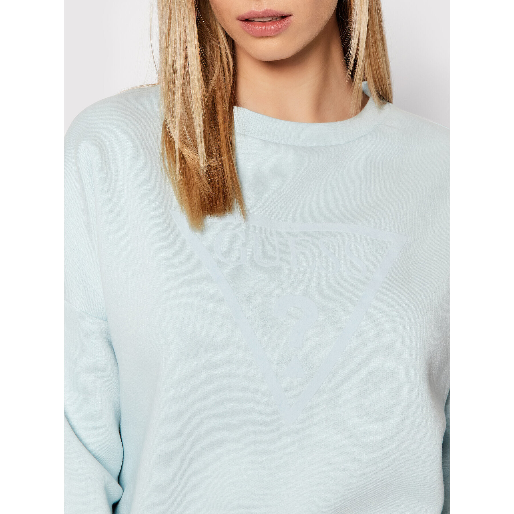 Guess Суитшърт W2RQ00 K9Z21 Син Relaxed Fit - Pepit.bg