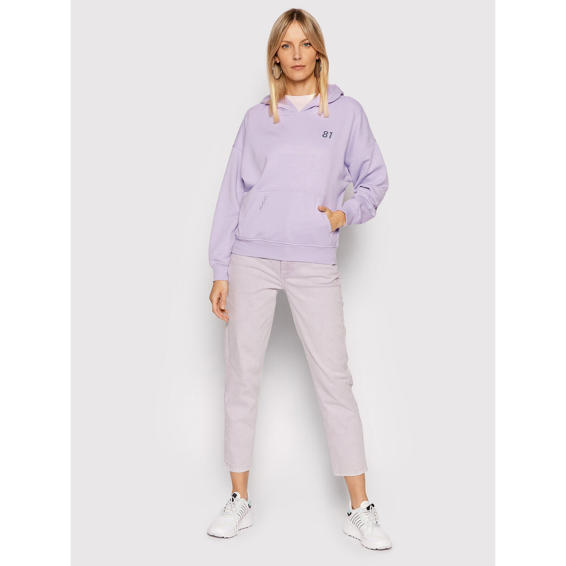 Guess Суитшърт W2RQ04 K8801 Виолетов Regular Fit - Pepit.bg