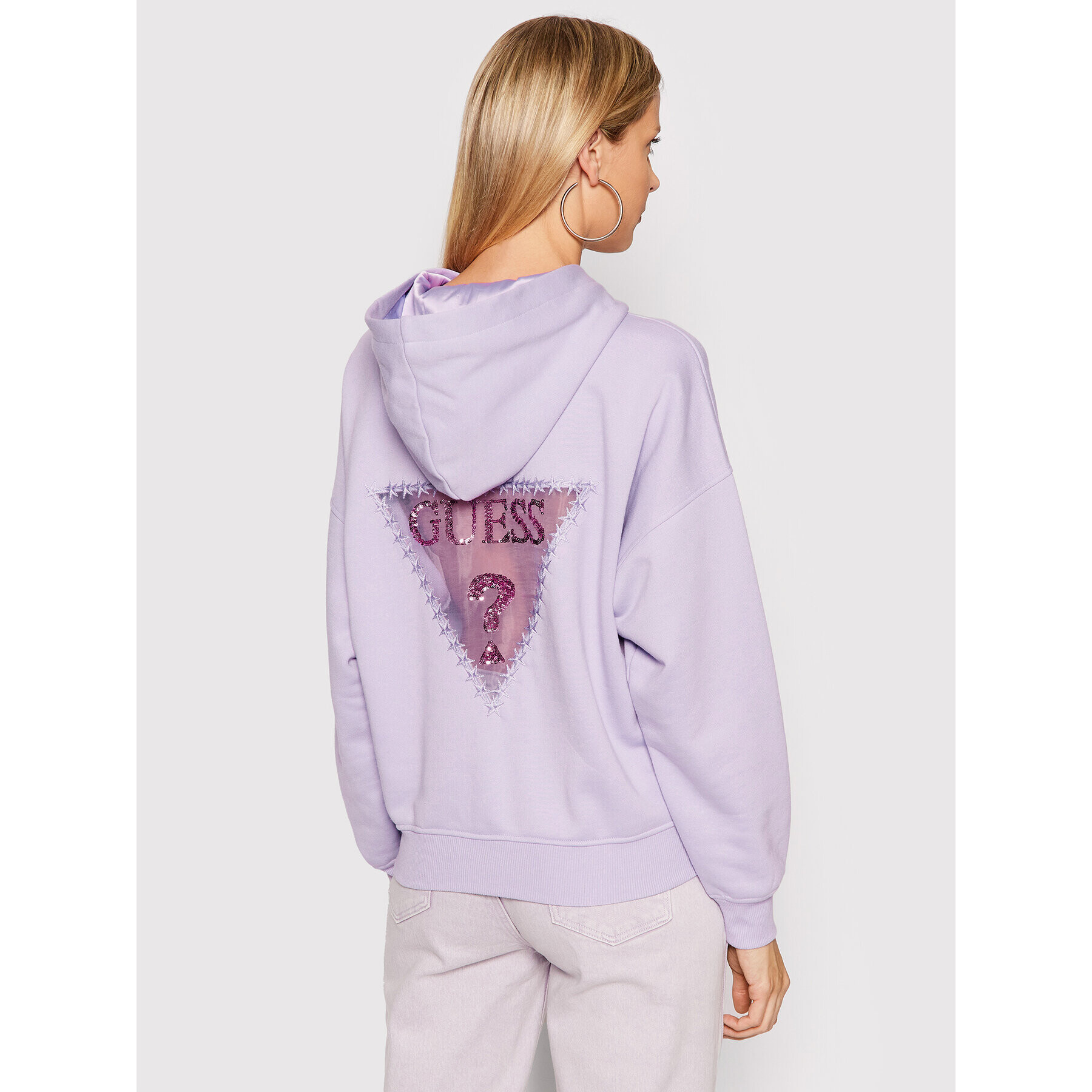 Guess Суитшърт W2RQ04 K8801 Виолетов Regular Fit - Pepit.bg
