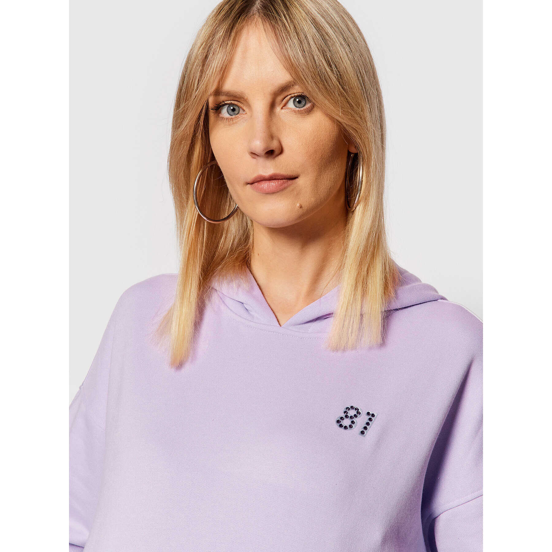 Guess Суитшърт W2RQ04 K8801 Виолетов Regular Fit - Pepit.bg
