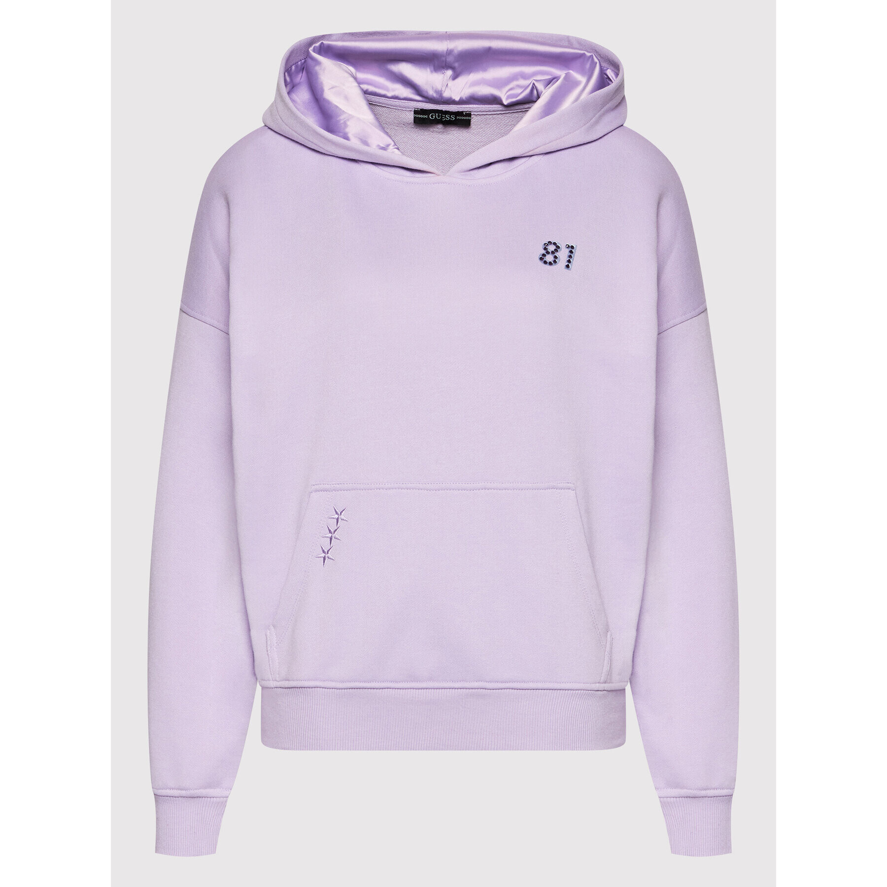 Guess Суитшърт W2RQ04 K8801 Виолетов Regular Fit - Pepit.bg