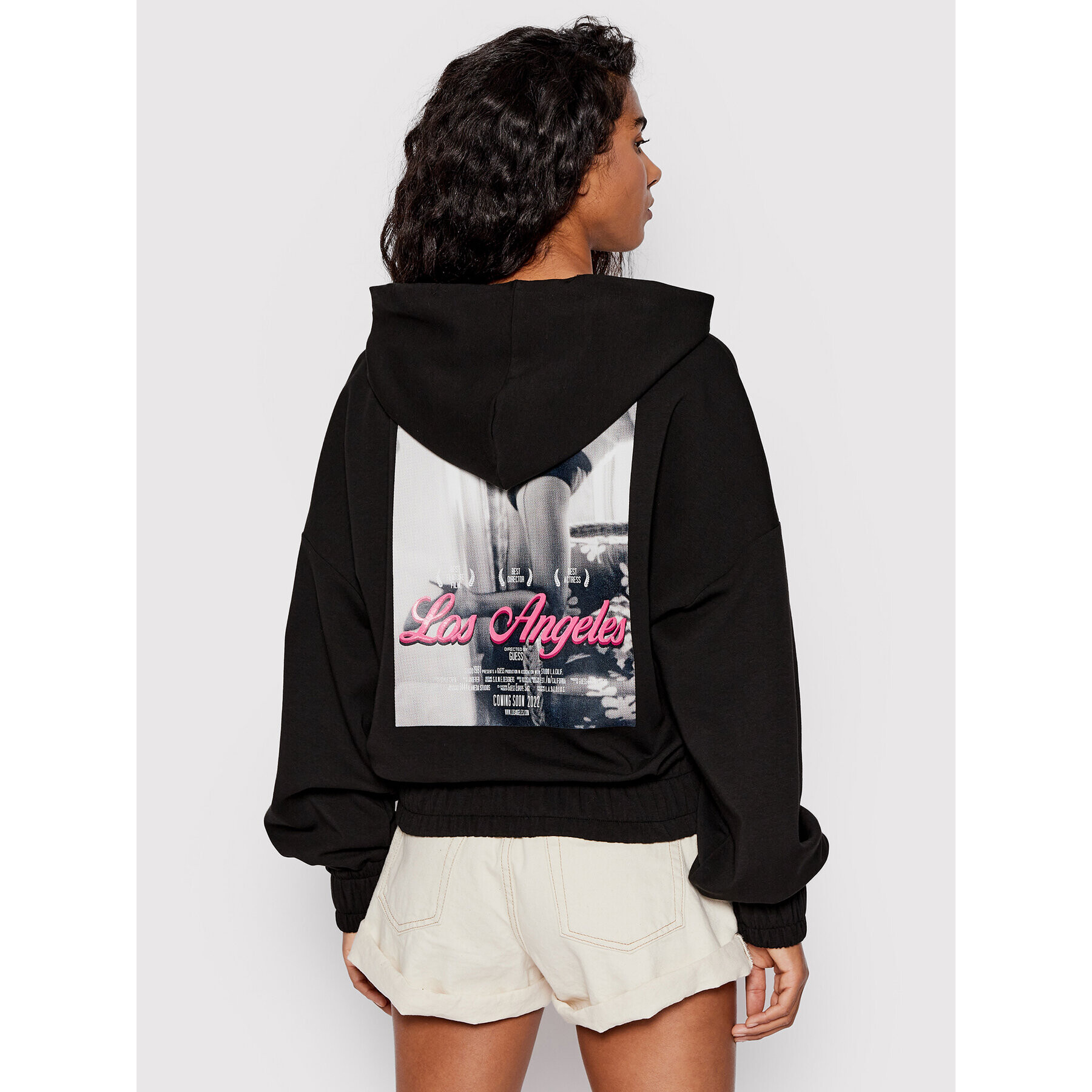 Guess Суитшърт W2YQ05 KB932 Черен Relaxed Fit - Pepit.bg