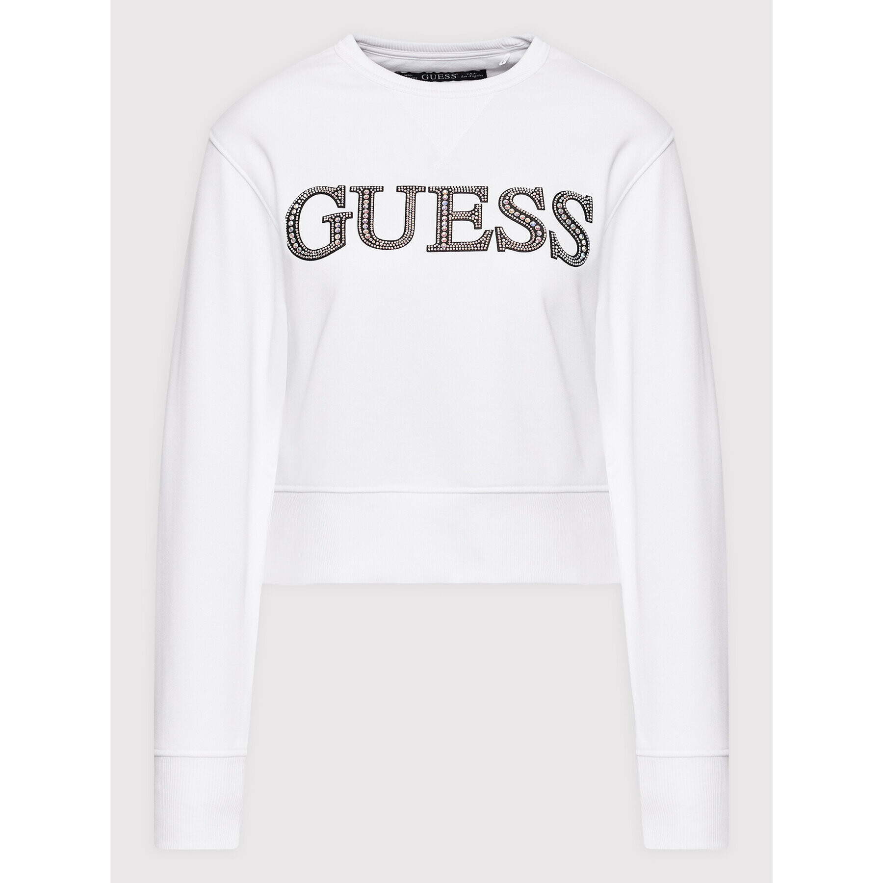 Guess Суитшърт W2YQ09 K8801 Бял Regular Fit - Pepit.bg